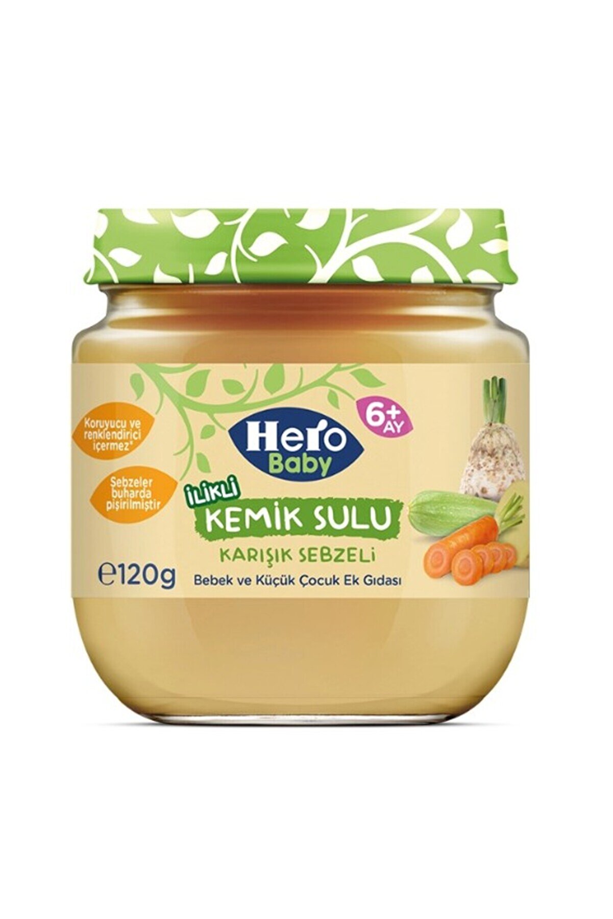Toptan Bulurum Hero Baby Gourmet Karışık Sebzeli Kavanoz Mama 120 Gr