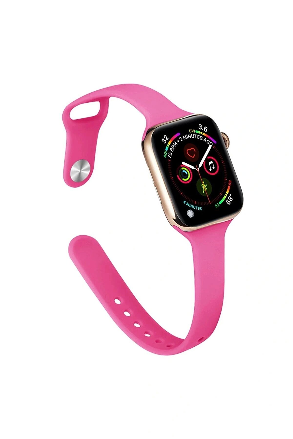 Toptan Bulurum Apple Watch 38mm Klasik Kordon - Pembe - BRH025187-9280