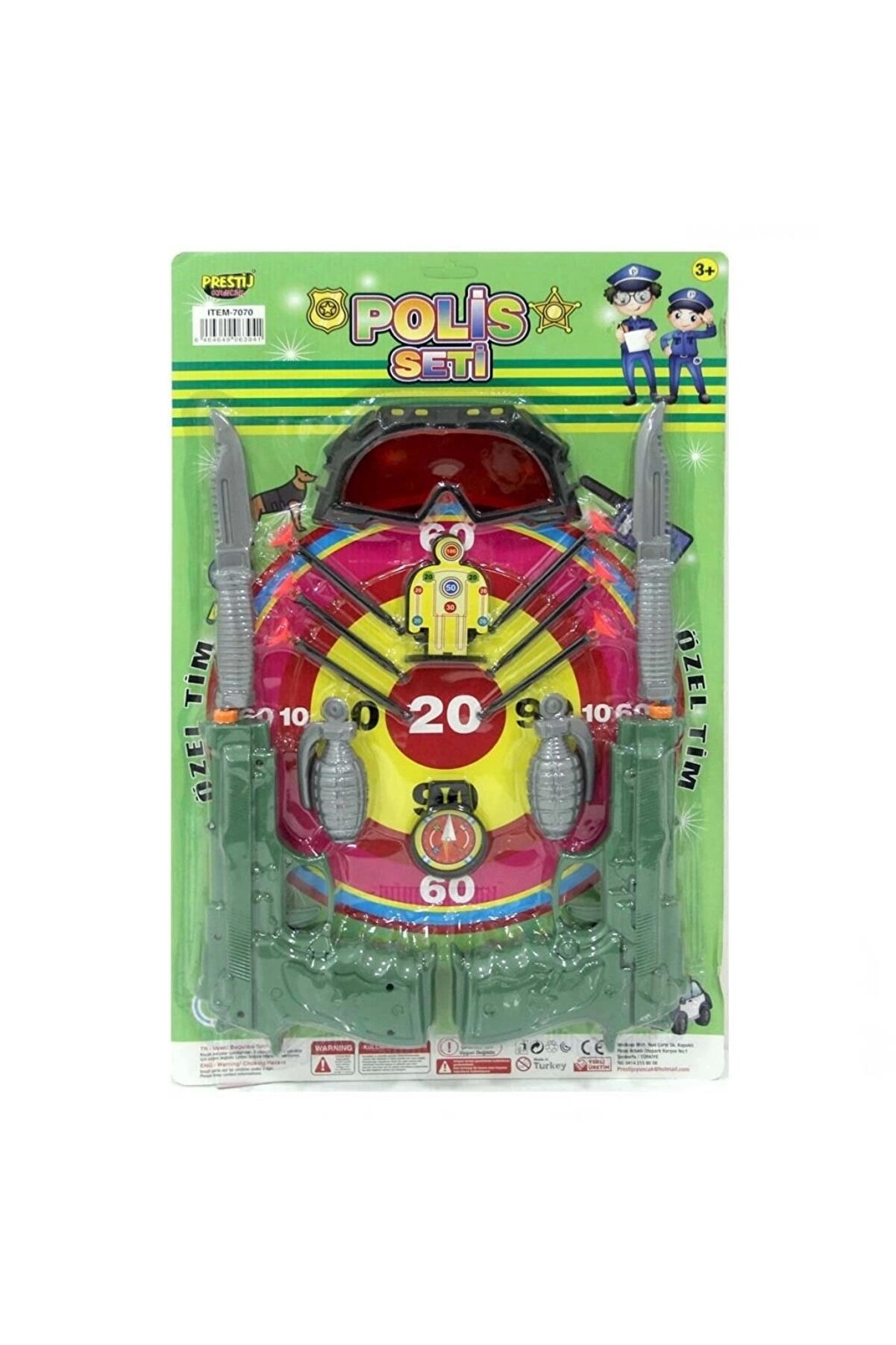 Prestij CEYLAN ADAM Kartela Büyük Kasaturalı Polis Seti