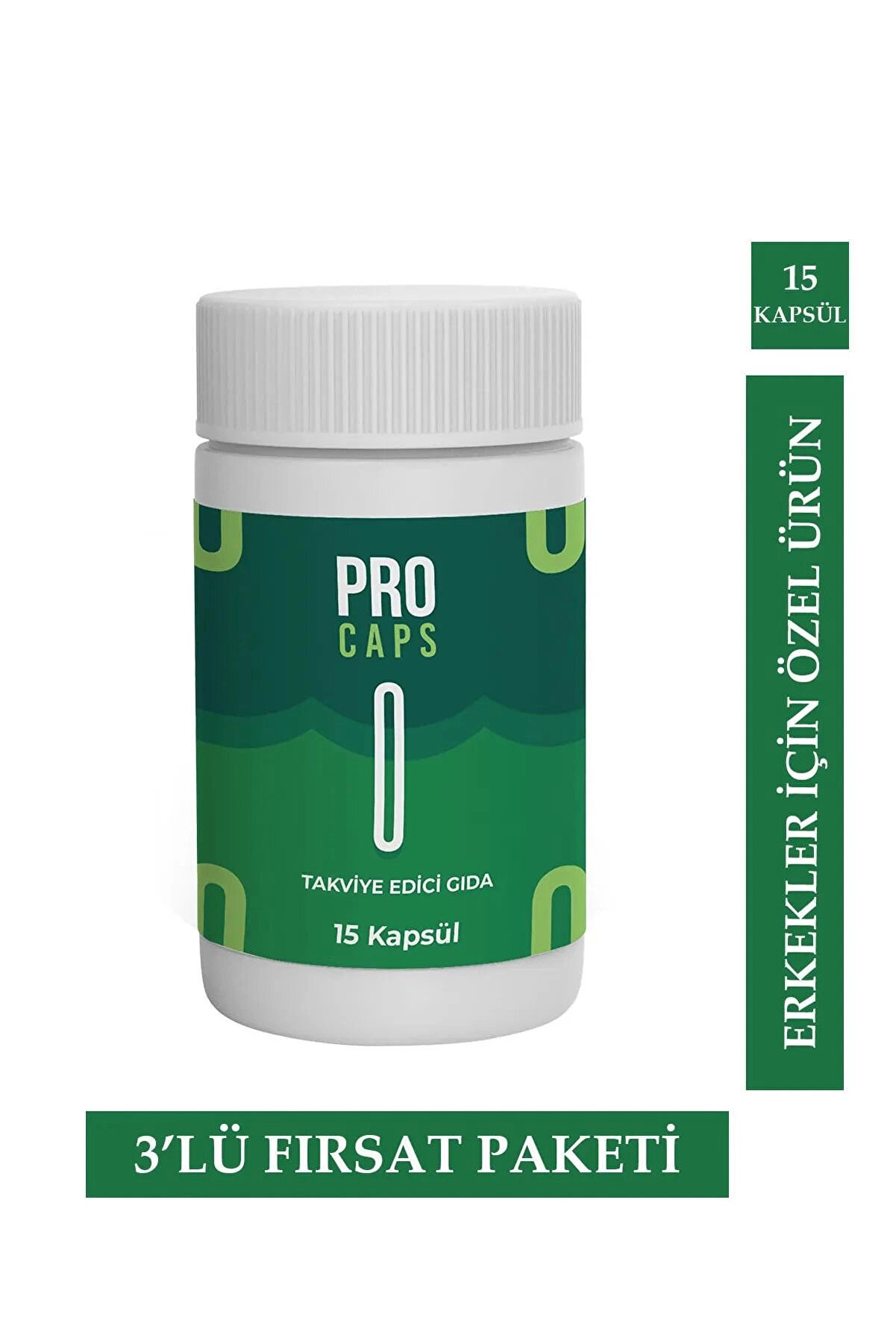 Adoi̇l Pro Caps Erkeklere Özel Güç Destekleyi̇ci̇ 15 Li̇ X 3 Adet