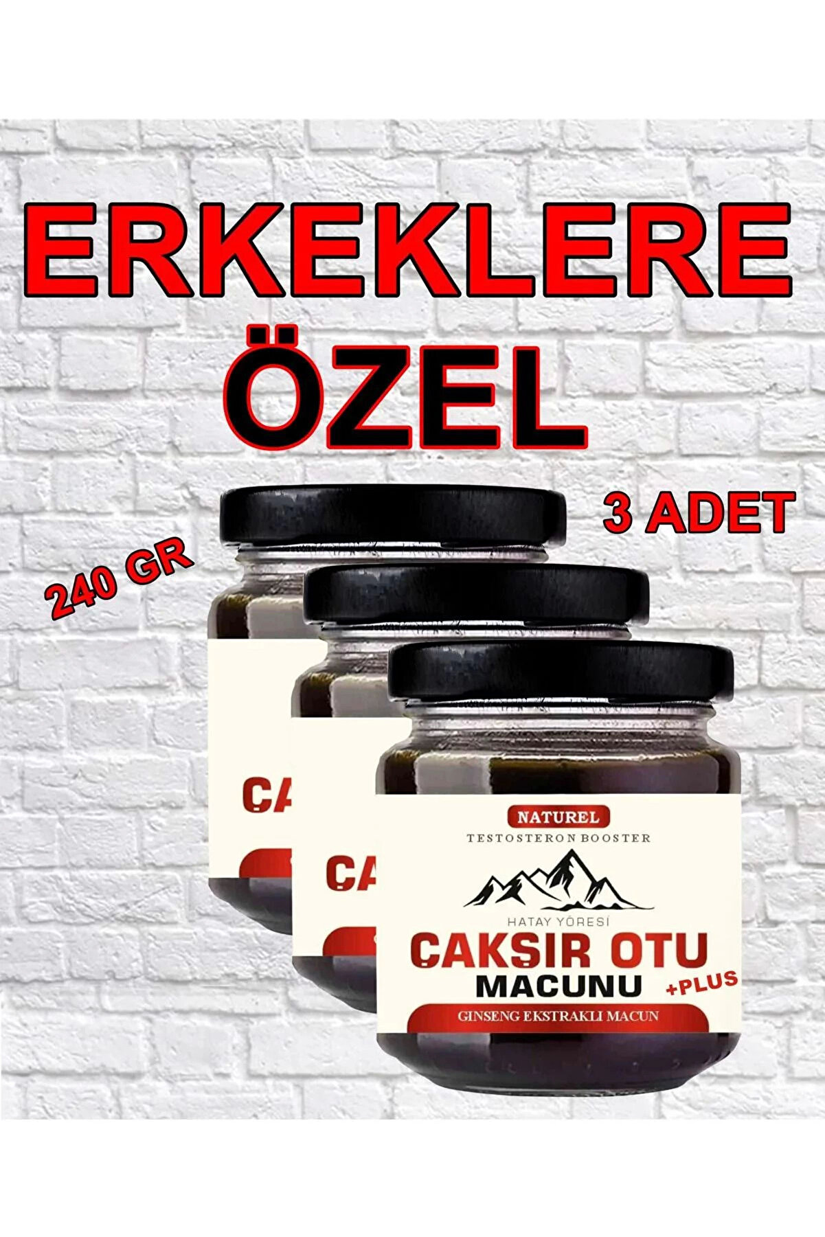 Adoi̇l Hatay Yöresi̇ Çakşır Otu Erkeklere Özel Macun 240 Gr X 3 Adet