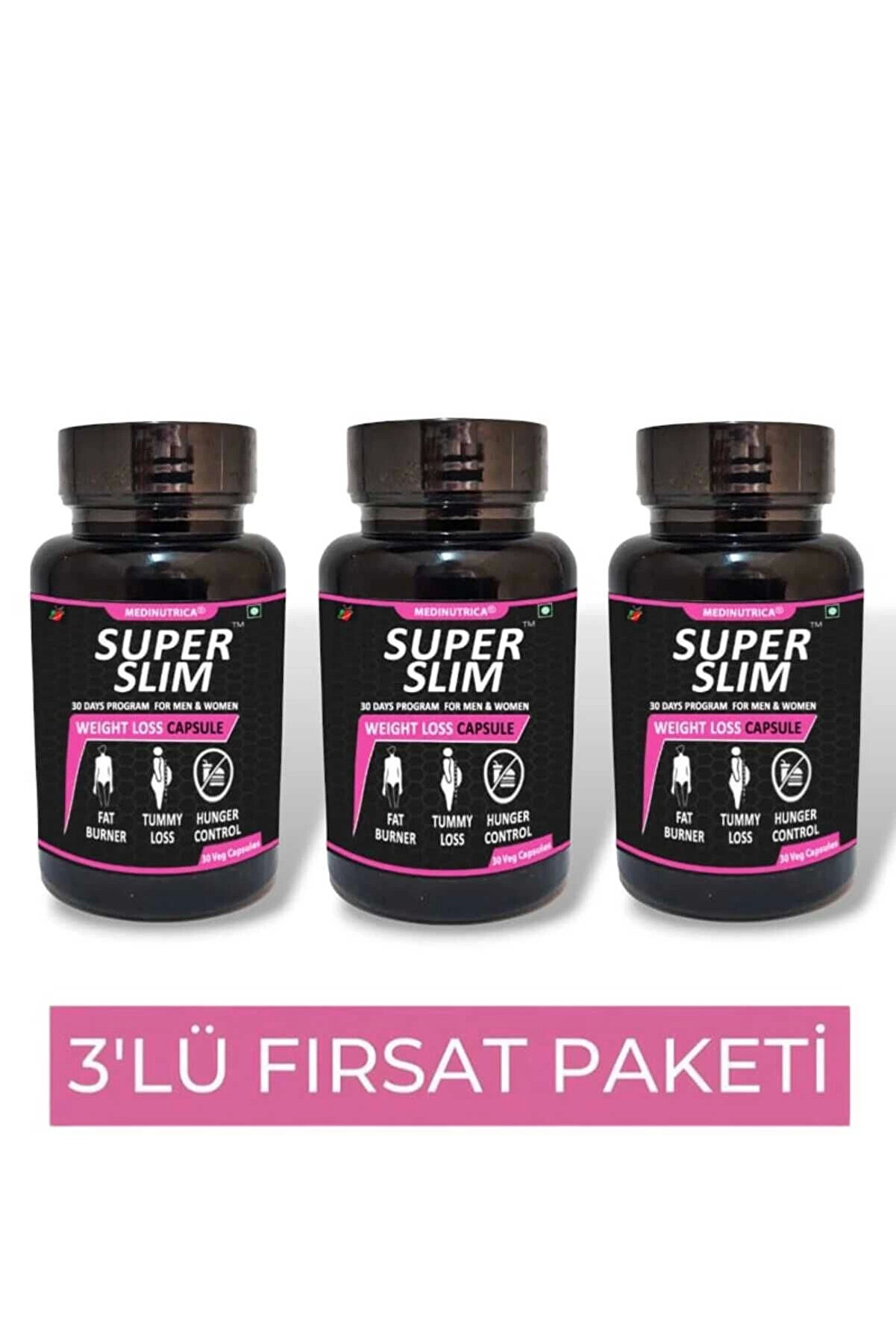 Adoi̇l Medi̇nutri̇ca Super Sli̇m Bölgesel Şeki̇llendi̇ri̇ci̇ 30 Lu Destekleyi̇ci̇ X 3 Adet