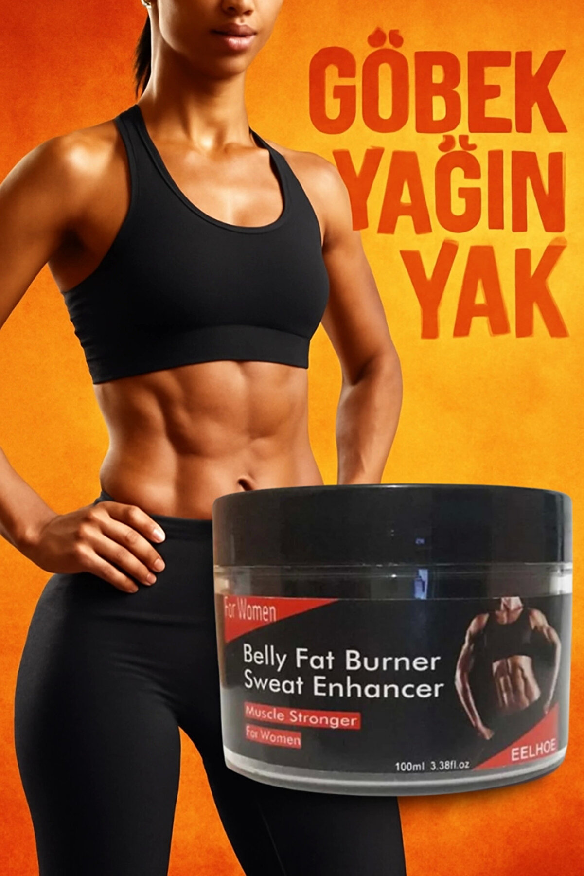 Adoil Belly Fat Burner For Women Kadın Hızlı Yağ Giderici Krem 100 ml