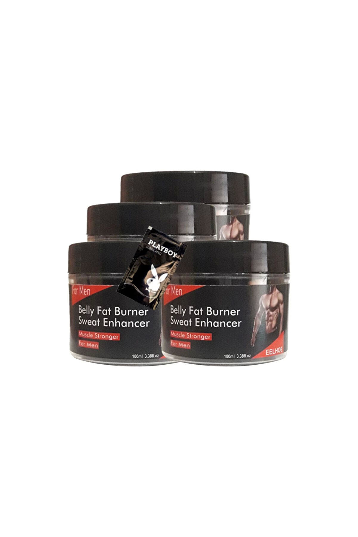 Adoil Belly fatBurner Yağları eritmek için masaj bakım kremi 4x100 ml+1 Adet Jel ile