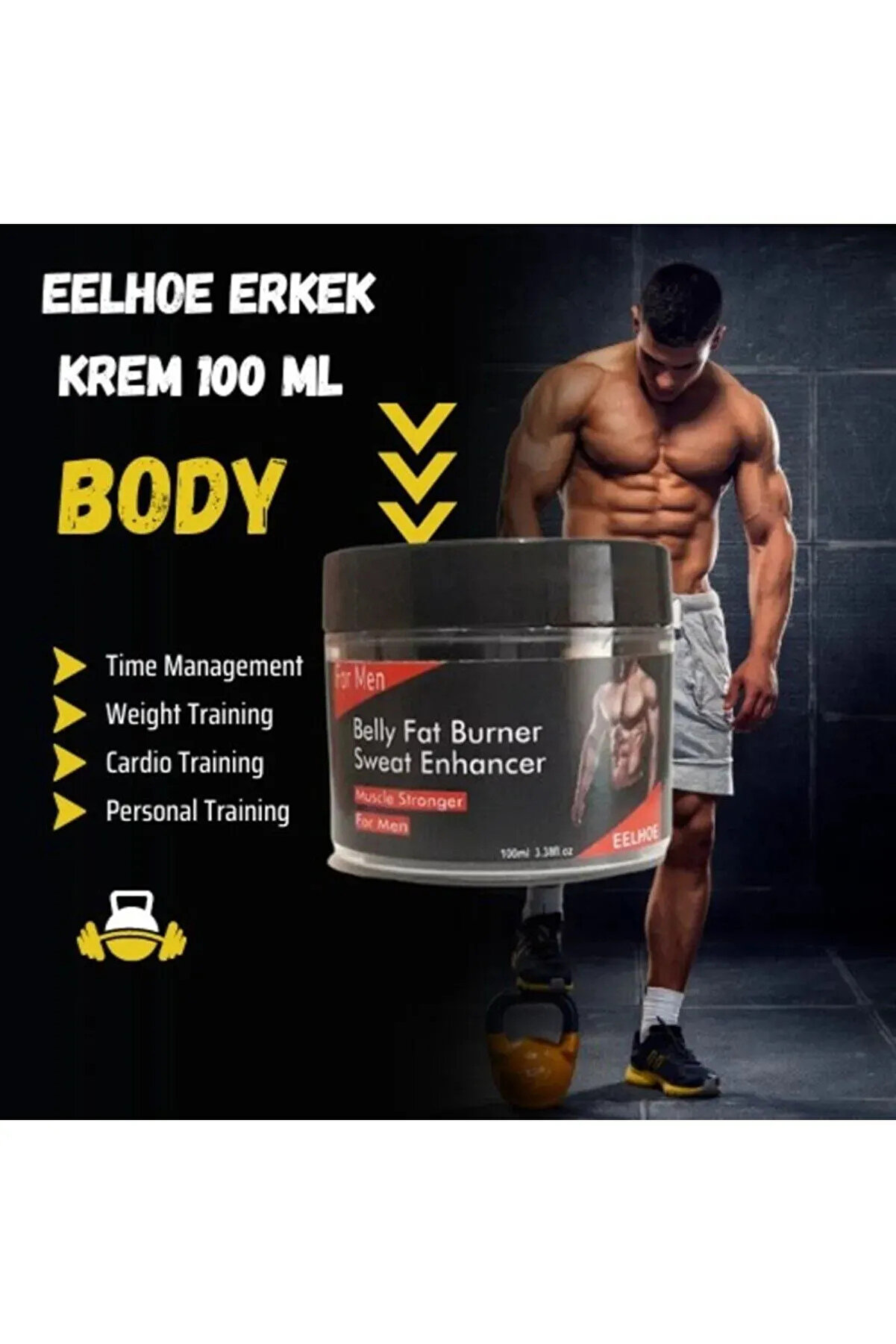 Belly Fat Burner For Man - Erkek Hızlı Krem 100Ml X 3 Adet
