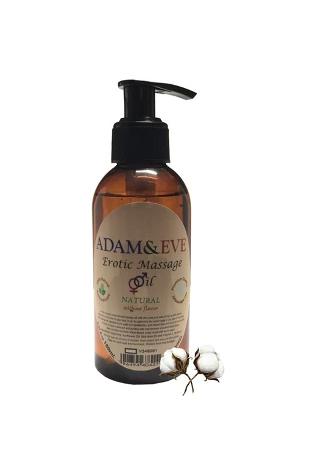 Adoil Adam & Eve Natural Massage Oil Kokusuz Vücut Masaj Yağı 2adet 120 Ml