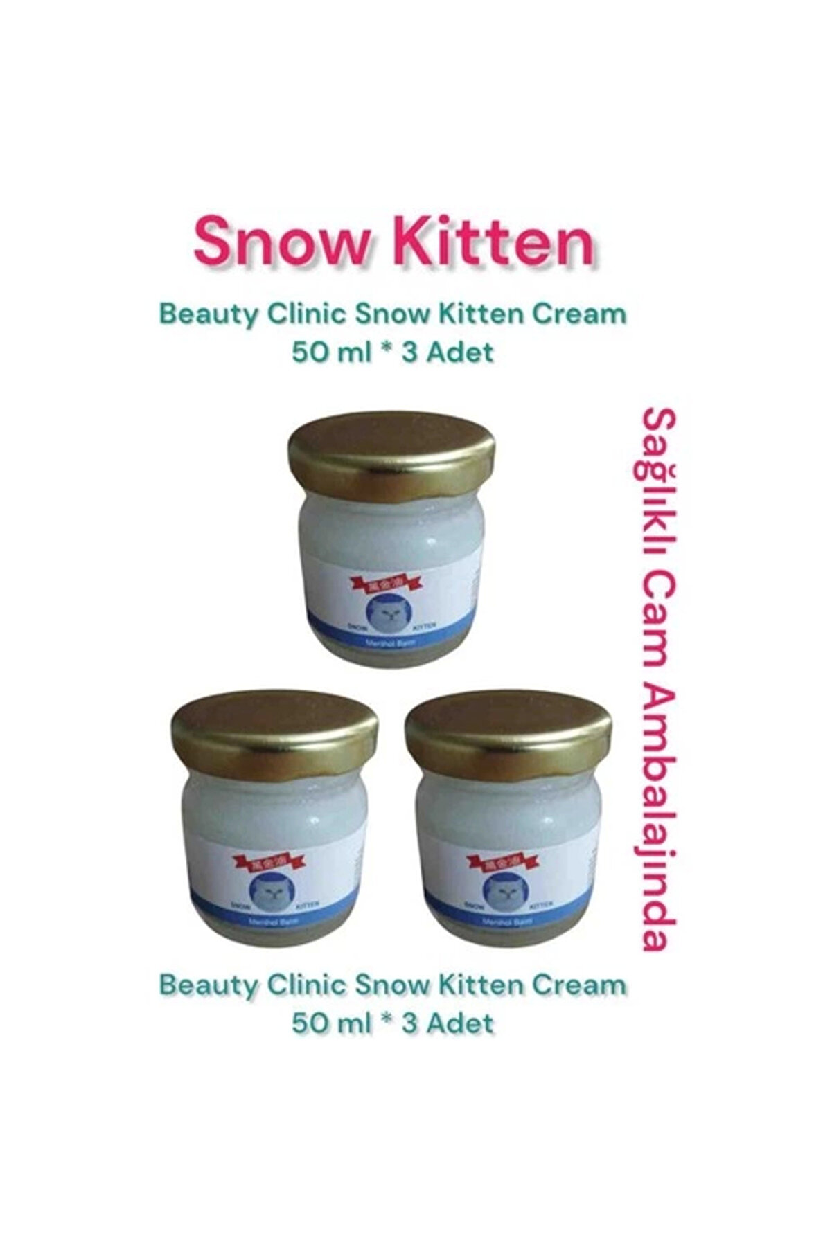 Adoil Beauty Clinic Snow Kitten Krem 3 Adet 50 gr