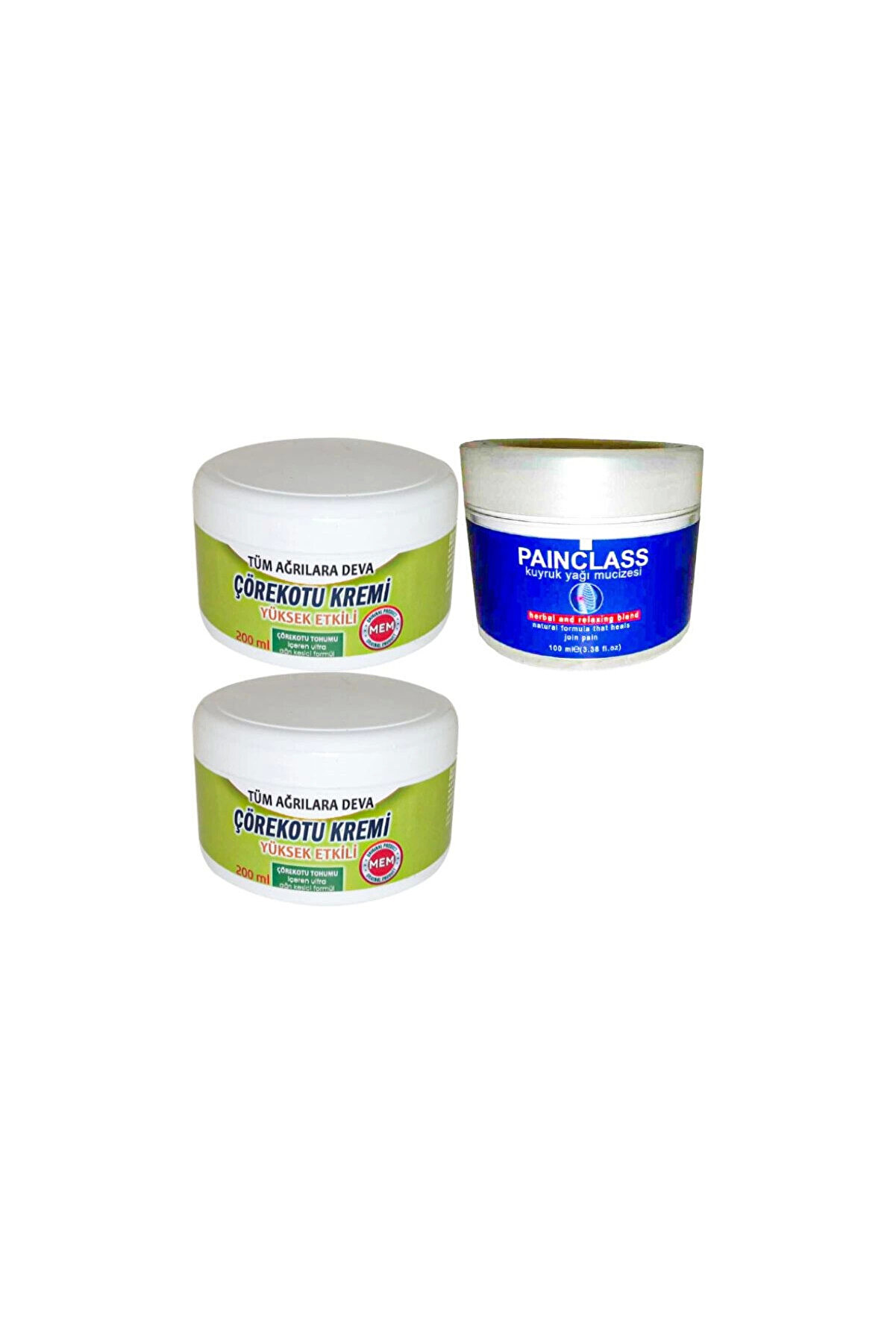 Adoil Çörek Otu Rahatlatıcı XL Boy Krem 2x200 ml+Painclass Kuyruk Yağı Kremi 100 ml