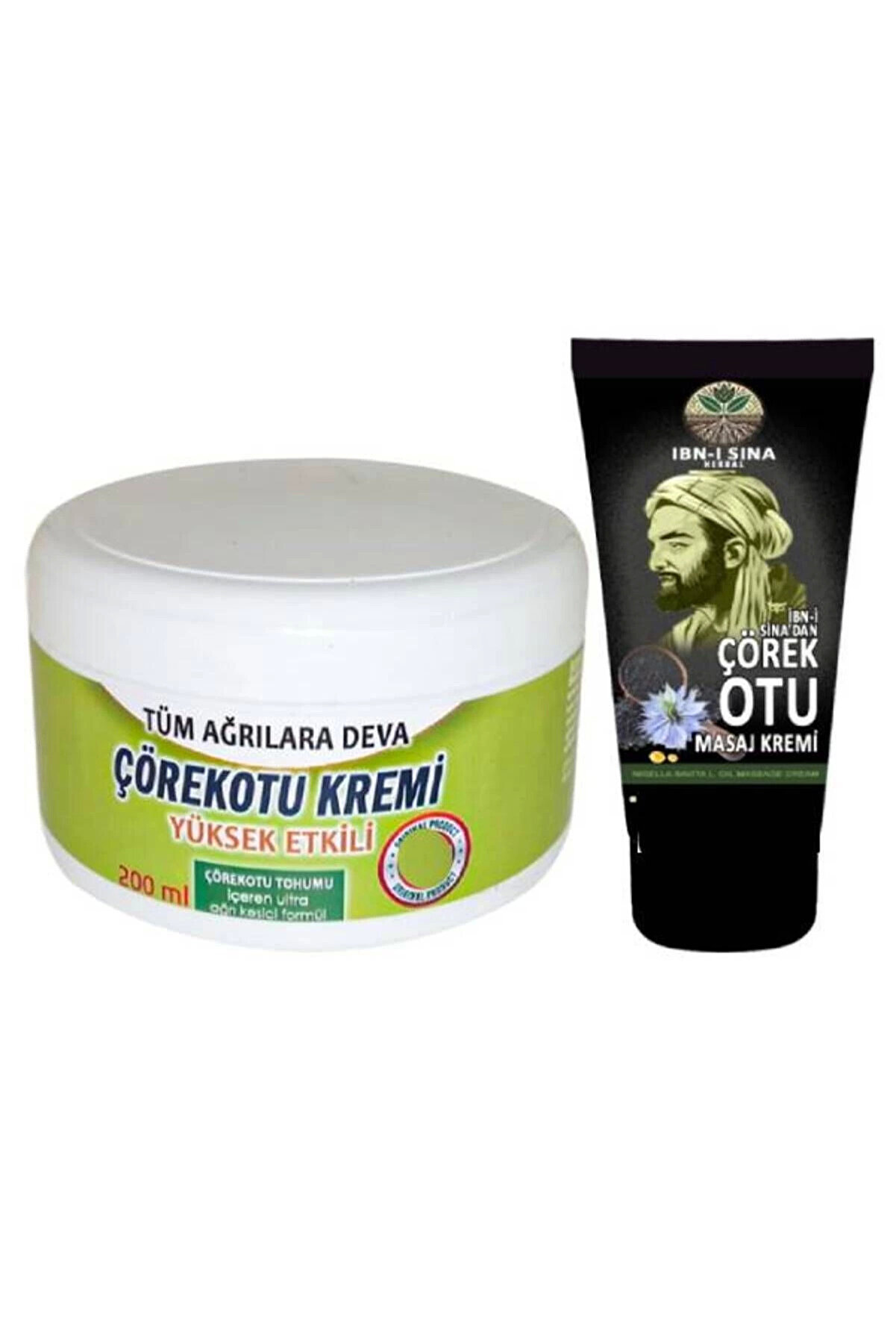 Adoil Çörek Otu Rahatlatıcı Bakım Kremi 200 ml + İbni Sina Çörek Otu Kremi 50 ml
