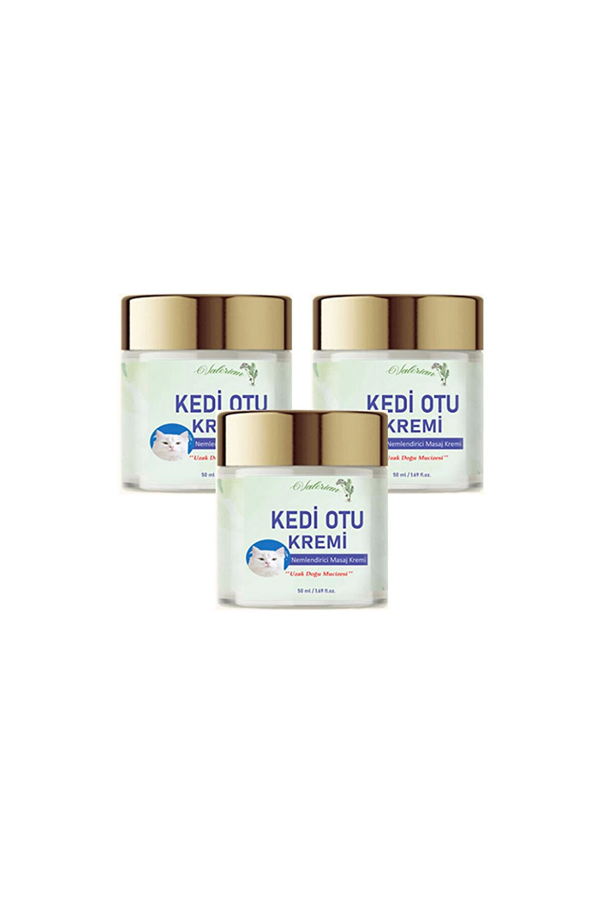Adoil Kedi Otu Kremi 50 ml 3 Adet Kafur Ağacı Yağı İçerikli Rahatlatıcı Krem