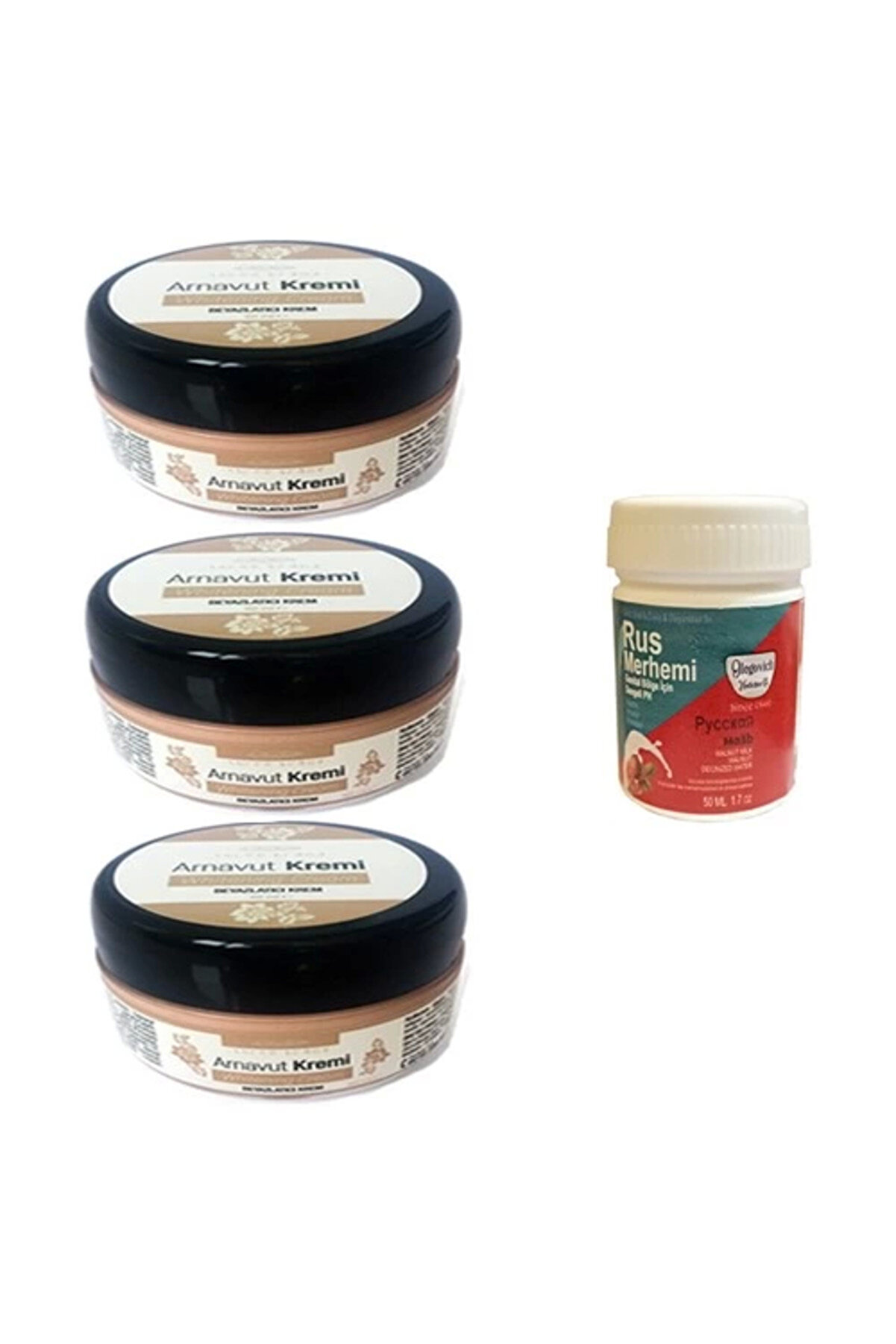 Adoi̇l Three Brand Arnavut Kremi̇ 3 Adet + Rus Merhemi̇ 50 Ml 1 Adet