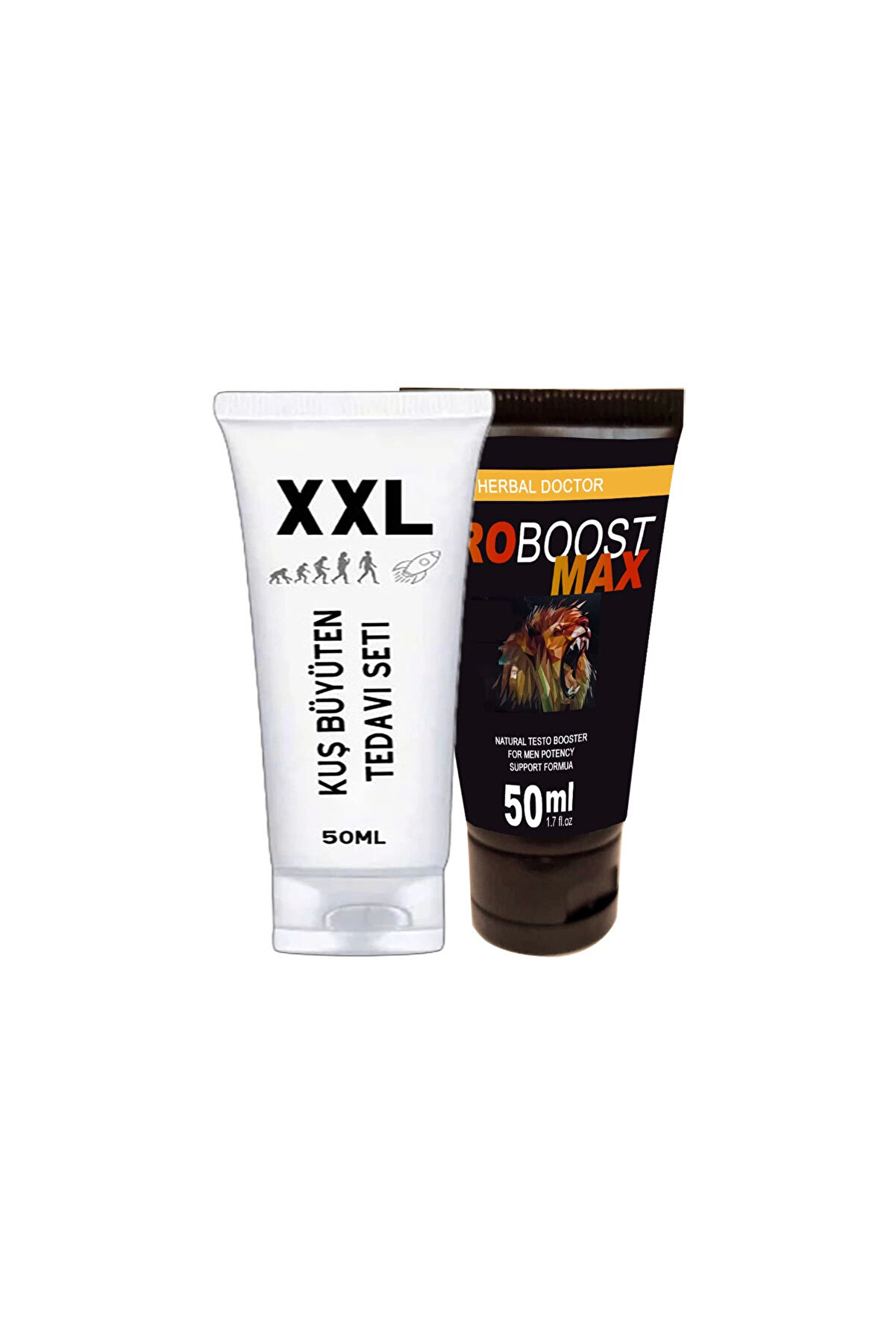 Adoil Kuşxxl 50 ml Cream Boyut Kremi + Eroboost Testo 50 ml Erkeklere Özel Krem