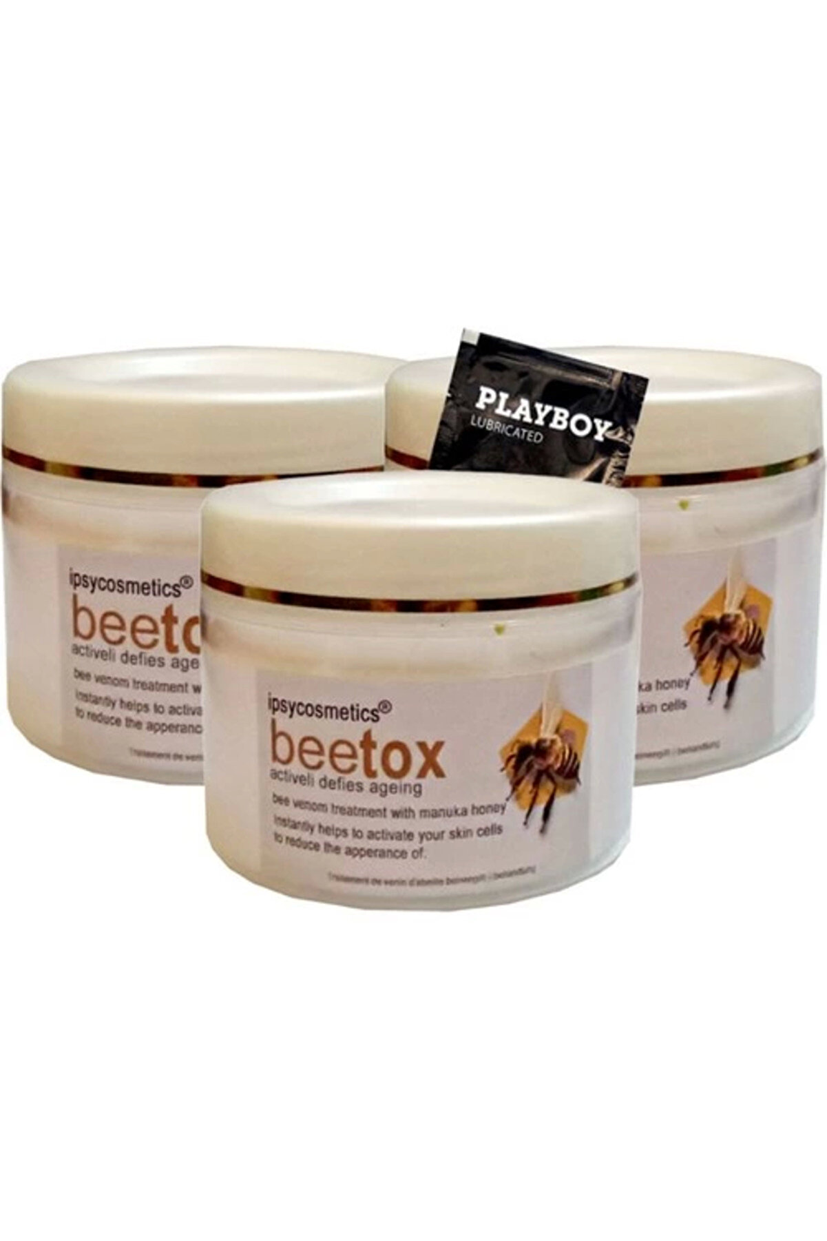 Adoil İpsycosmetics Beetox Arı Özü Kremi 100 ml x 3 adet + Jel