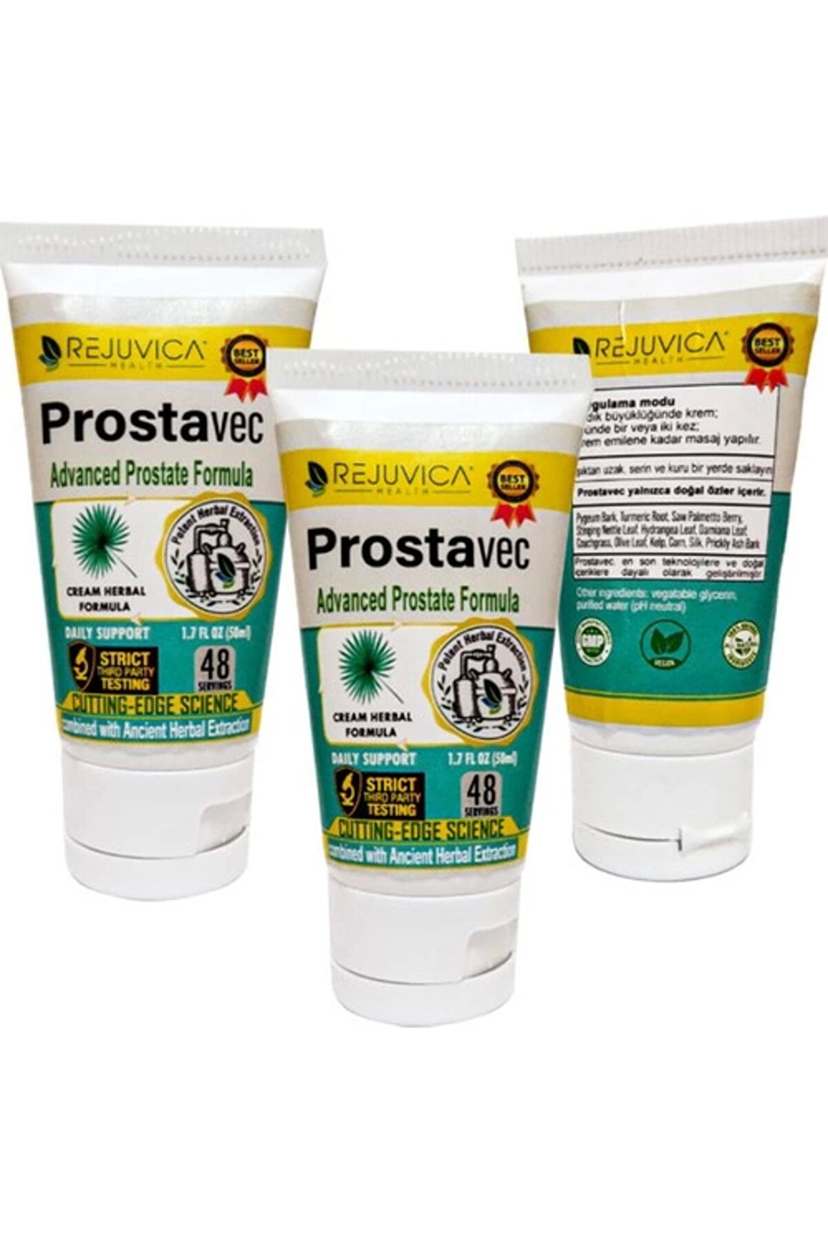 Adoil Prostavec 3 adet x 50 Ml Krem Erkeklere Özel Yer Kremi