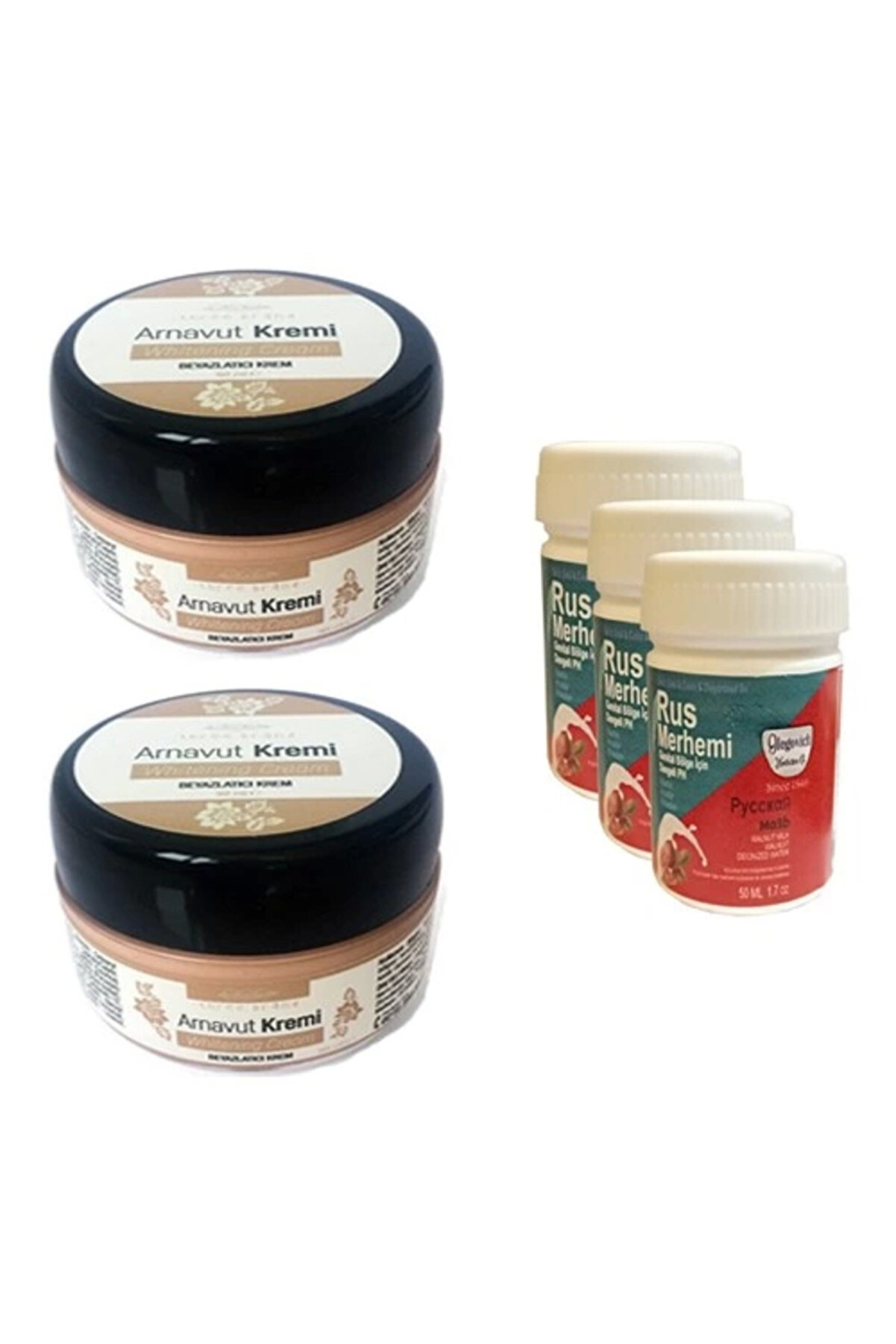 Adoi̇l Three Brand Arnavut Kremi̇ 2 Adet + Rus Merhemi̇ 50 Ml 3 Adet