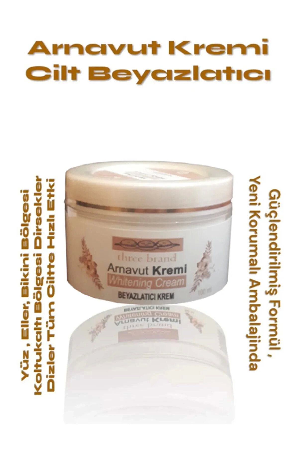 Adoil Whitening Cream Arnavut Kremi ,aklık, Beyazlatıcı Krem 100 ml X 3 Adet
