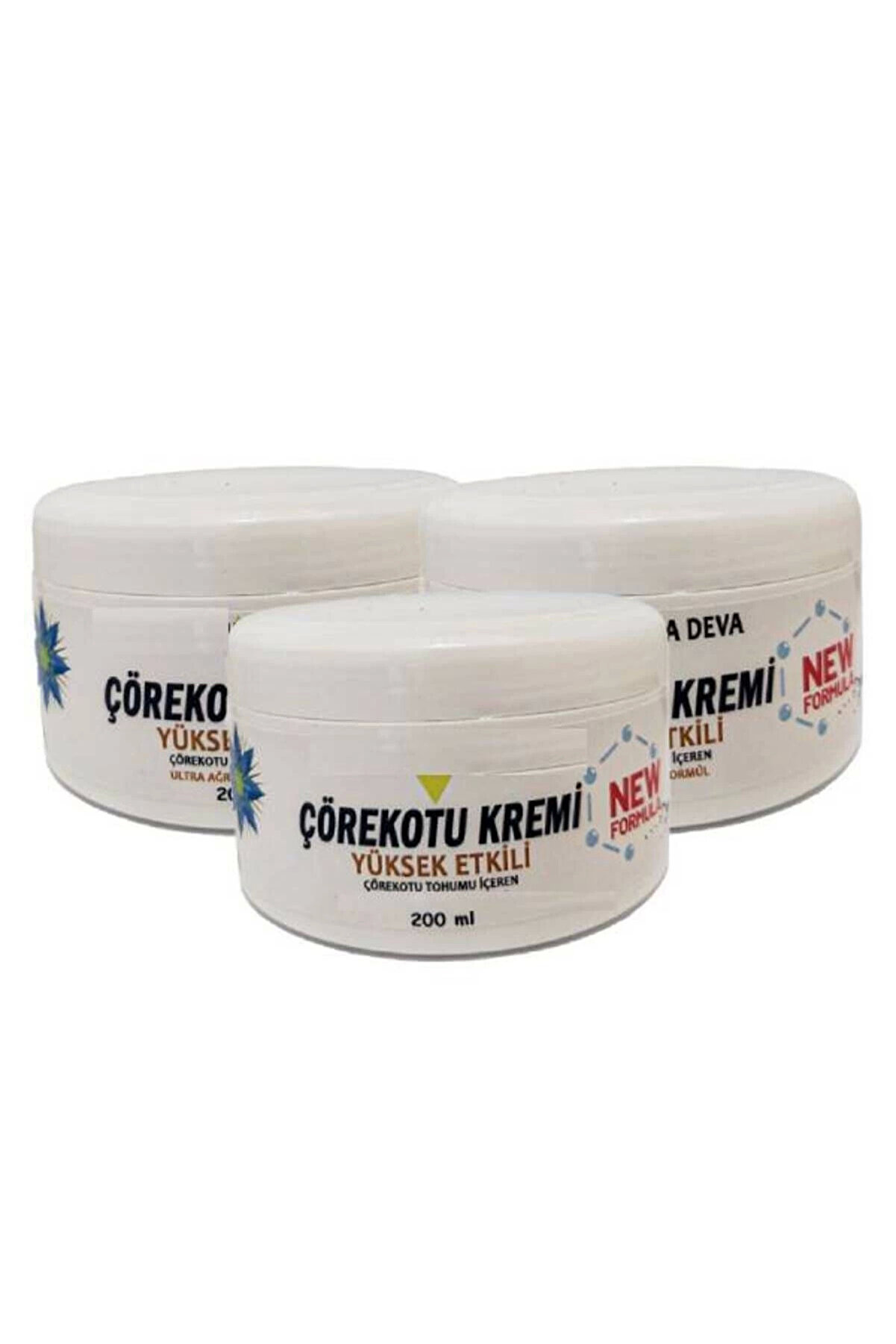 Adoil Çörek Otu Kremi White Box 200 ml Rahatlatıcı Bakım Masaj Kremi x 3 ad