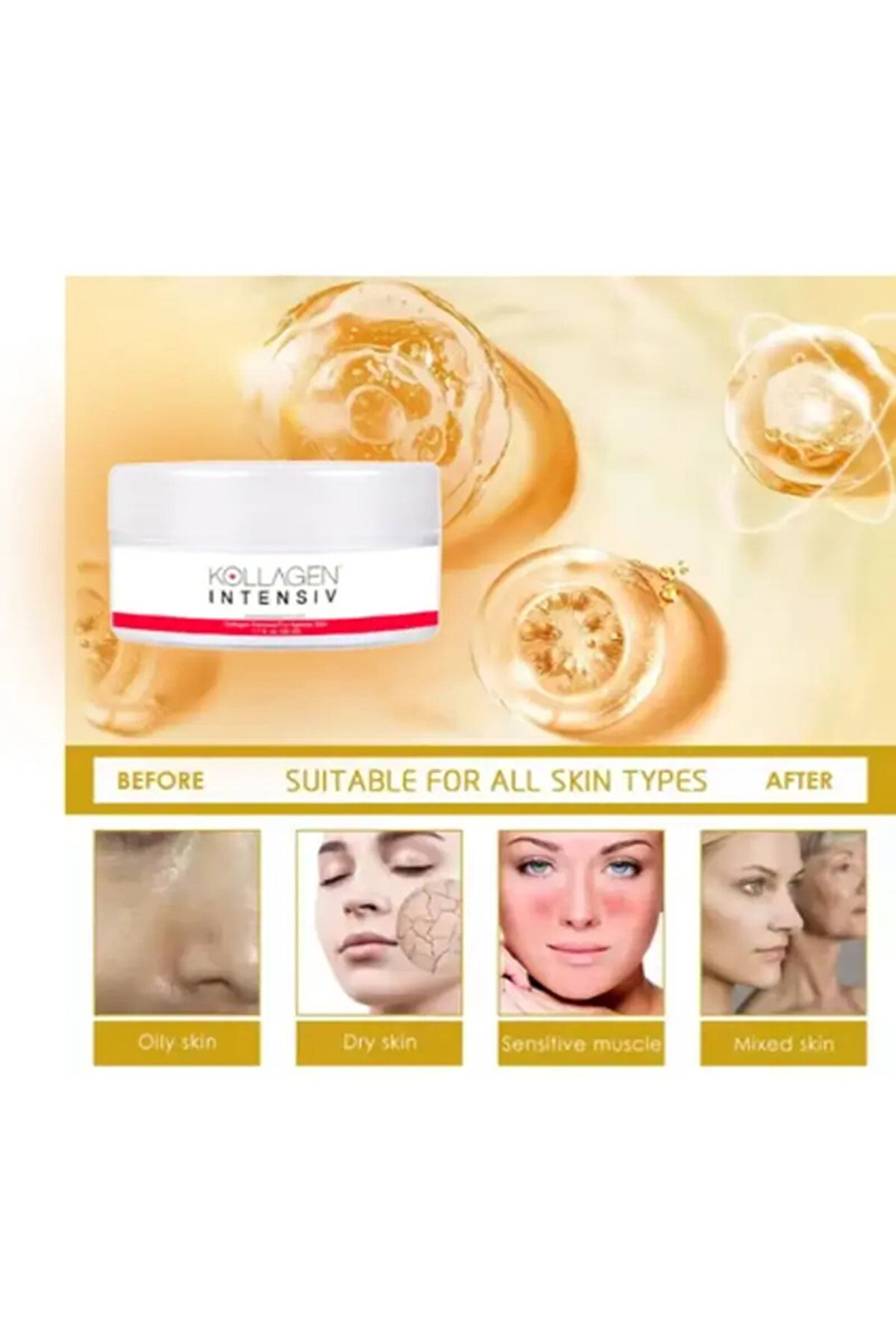 Kollagen Intensi̇v Zamana Meydan Okuyan Güzelli̇ği̇ni̇zi̇n Kremi̇ X 2 Adet