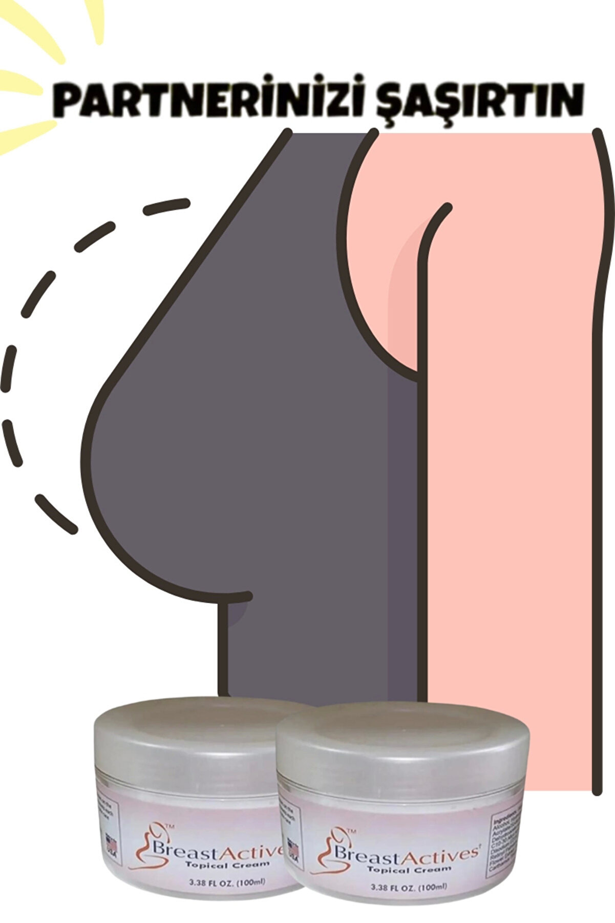 Adoi̇l Breast Acti̇ves Kadınlara &Ouml;zel G&ouml;ğ&uuml;s Akti̇fleşti̇ri̇ci̇ Masaj Bakım Kremi̇ 100 Ml 2 Adet