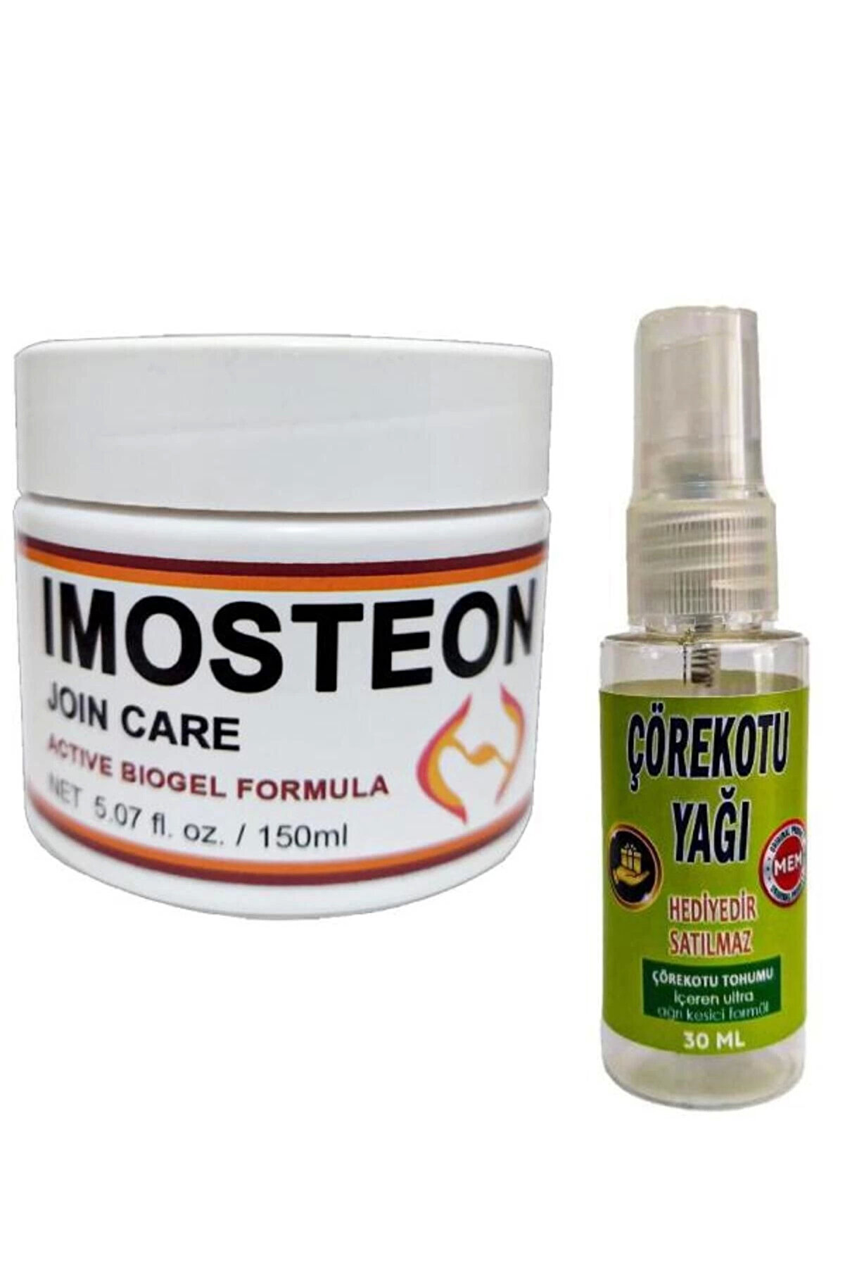 Adoil Imosteon Rahatlatıcı Masaj ve Bakım Kremi 150 ml X 2 ad+Çörek Otu Yağı ile 30 ml