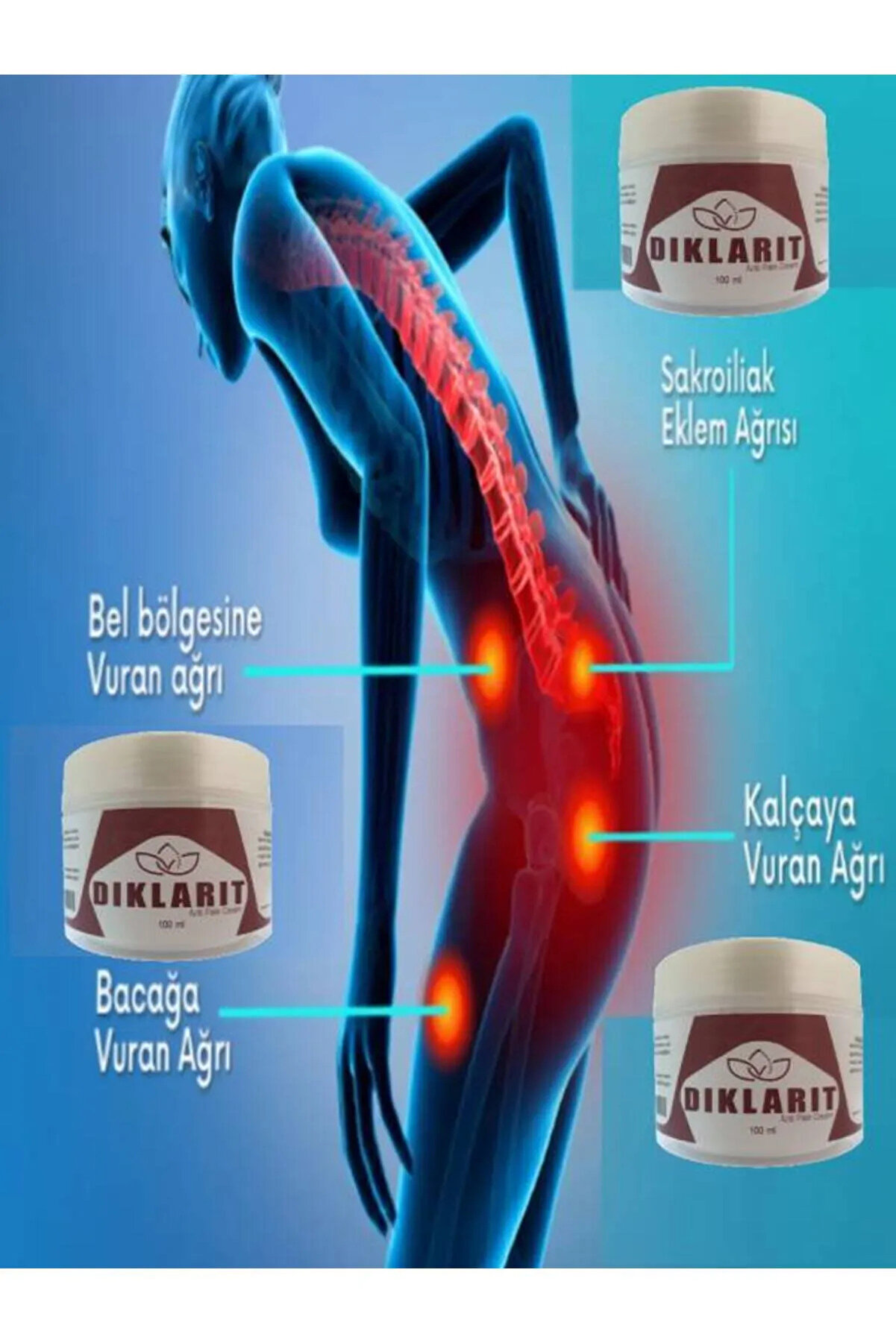 Di̇klari̇t Rahatlatıcı Bakım-Onarım Kremi̇ 100 Ml X 4 Adet
