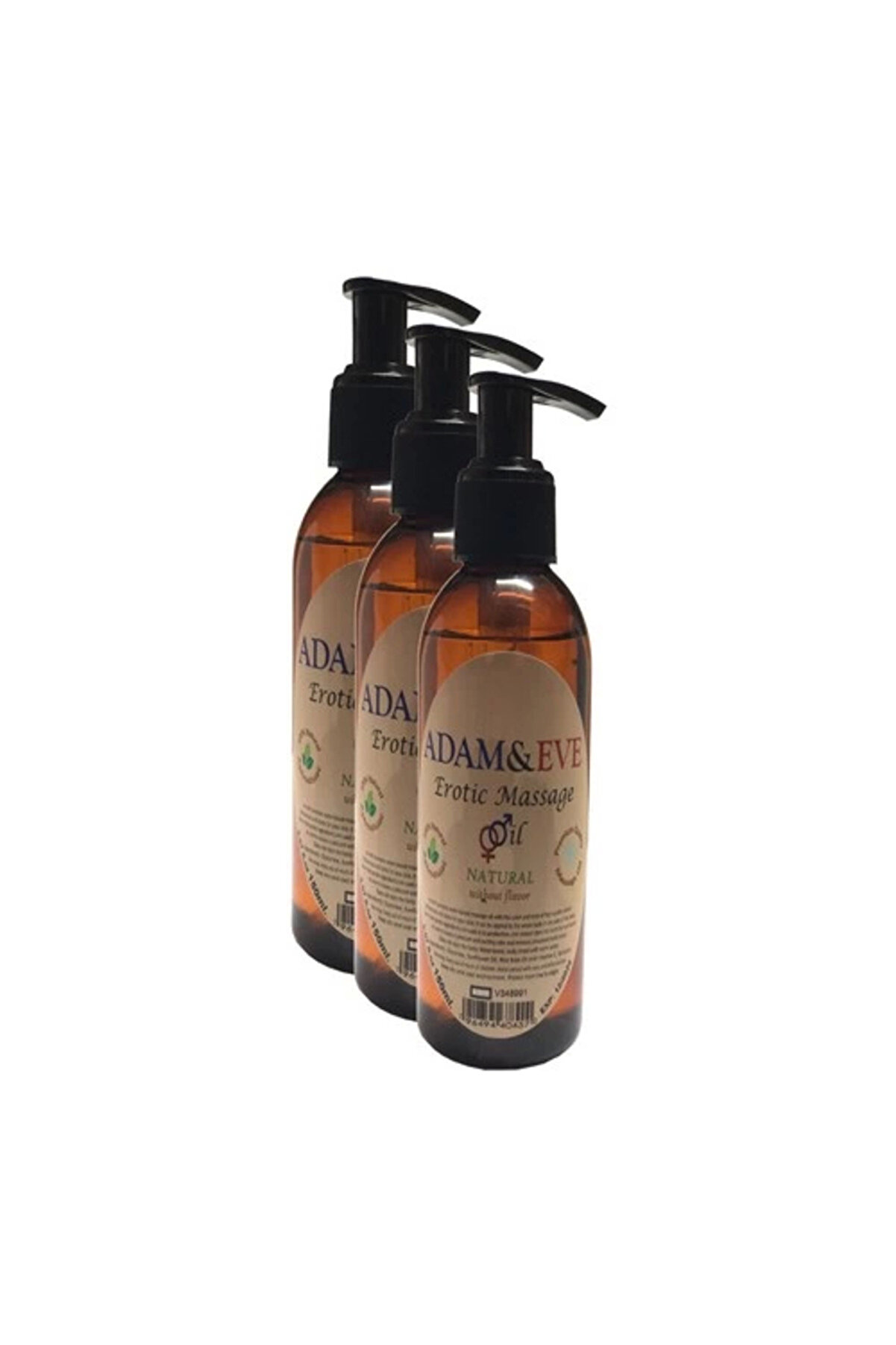 Adoil Adam&eerkeklere Kadınlara Özel Sade Vücut Masaj Yağı Pure Edible Massage Oil 125ml 3 Adet
