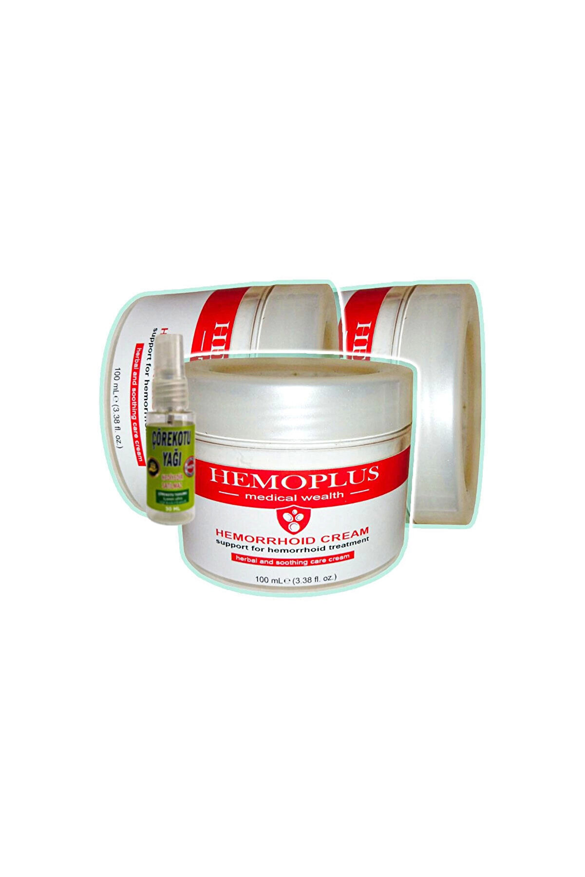 Adoil Hemoplus 3x100 ml Rahatlama Bakım Kremi + 30 ml Çörek Otu Yağı ile