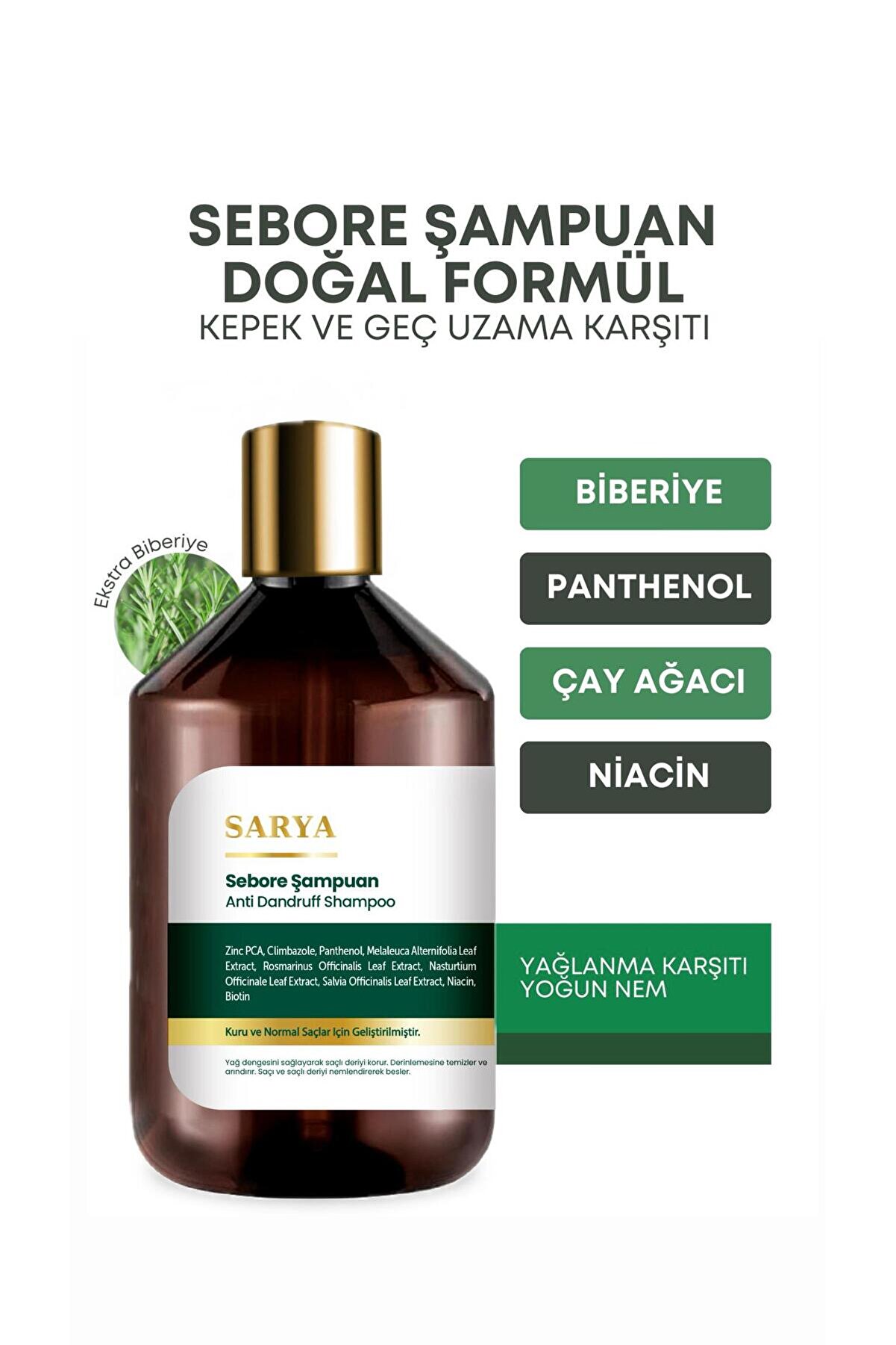 Sebore Anti̇ Dandruff Kepek Karşıtı Ve Egzema Şampuan 500 Ml - Kuru Ve Normal Saçlar