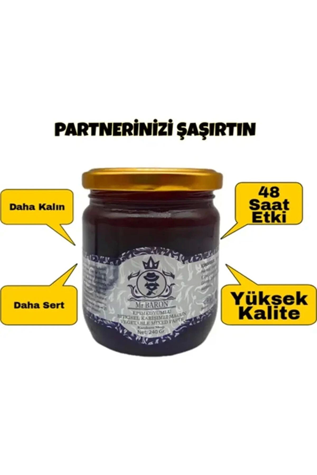 Adoi̇l Mr Baron Erkeklere Özel Doğal Macun 240 Gr X 3 Adet