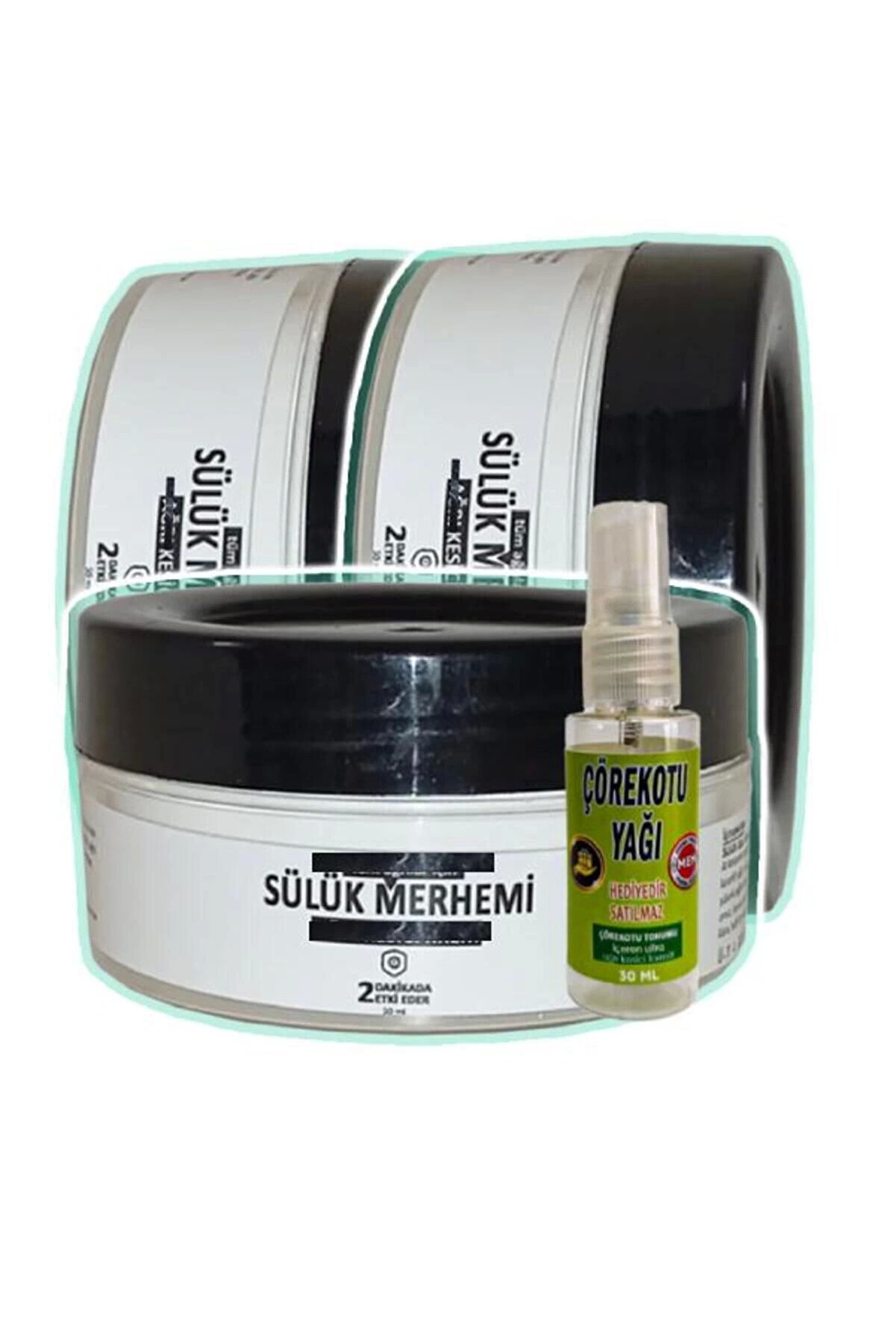 Adoil Sülük Merhemi Bakım Kremi 3x50 ml+30 ml Çörek Otu Yağ ile