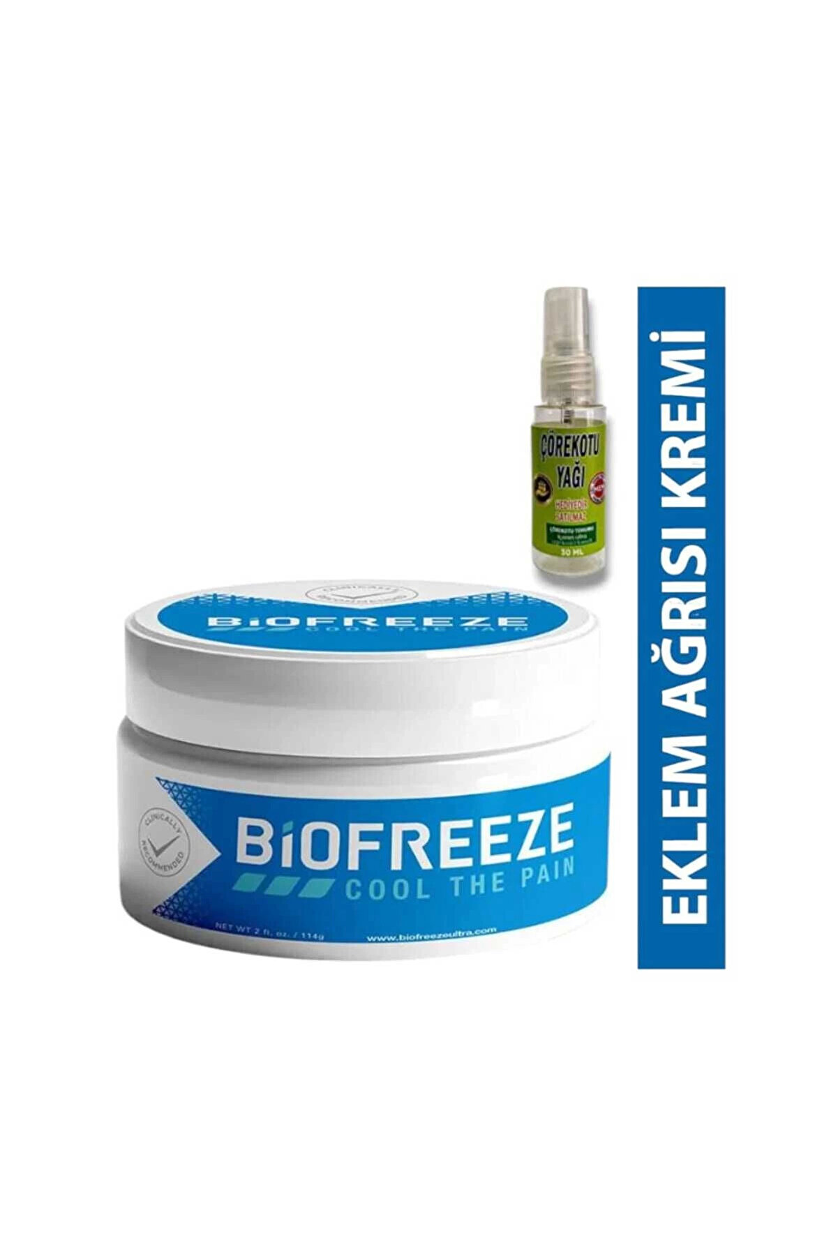 Adoil Biofreeze 150 ml Rahatlatıcı Masaj Kremi + Çörek Otu Yağı 30 ml Hediye