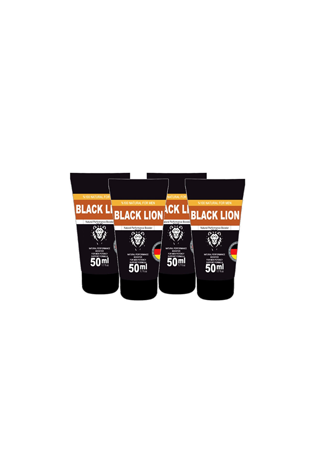 Adoil Black Lion 4 Tane x 50 ml Men Booster Krem Erkeklere Özel Anlar İçin Hareketlendirici Krem