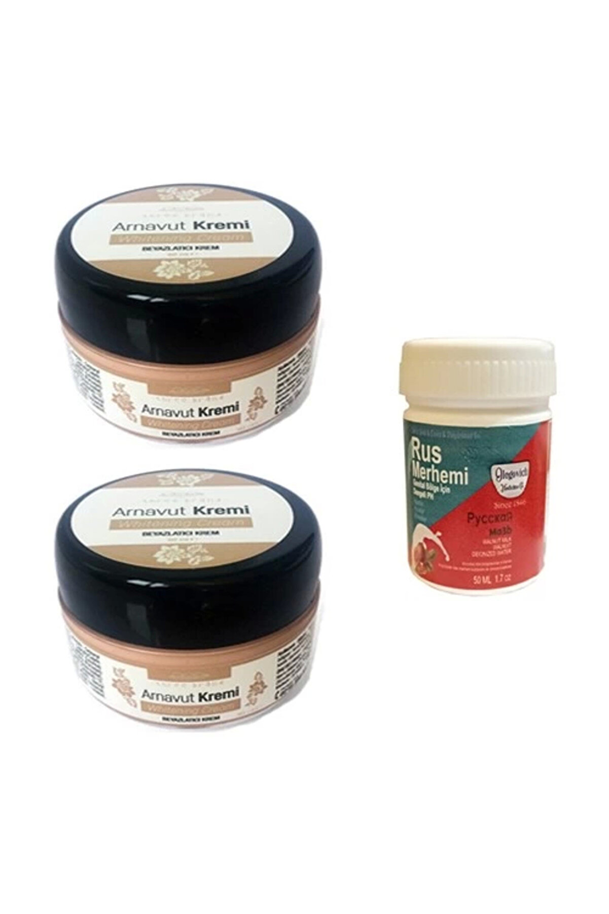 Adoil Three Brand Arnavut Kremi 2 Adet + Rus Merhemi 50 ml 1 Adet