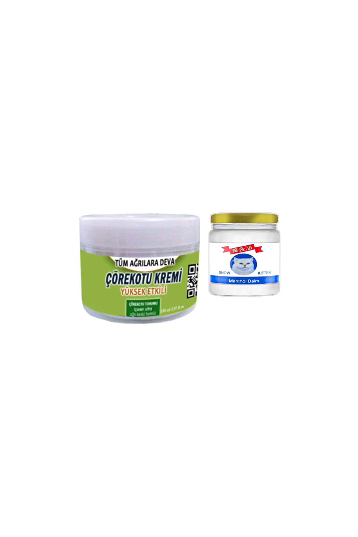 Adoil Çörek Otu Kremi 150 ml Rahatlatıcı Krem +Snow Kitten 50 ml Menthol Balm