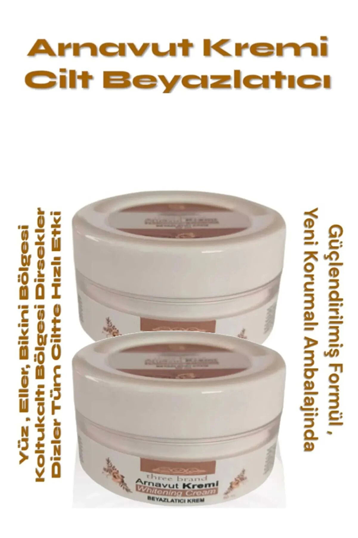 Adoil Whitening Cream Arnavut Kremi ,Aklık, Beyazlatıcı Krem 100 ml X 2 ADET