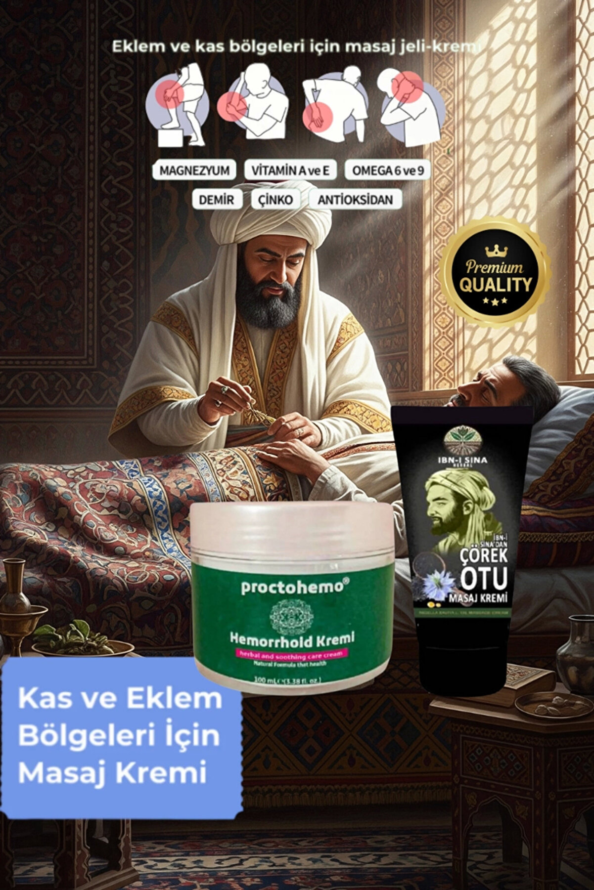 Adoil Proctohemo 100 ml Rahatlatıcı Kremi + İbniSina Çörek Otu Kremi 50 ml