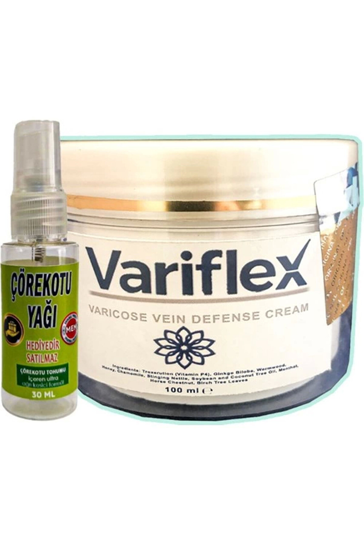 Adoil Variflex Bacak Bakımı Kremi 100 ml + Çörek Otu Yağı 30 ml