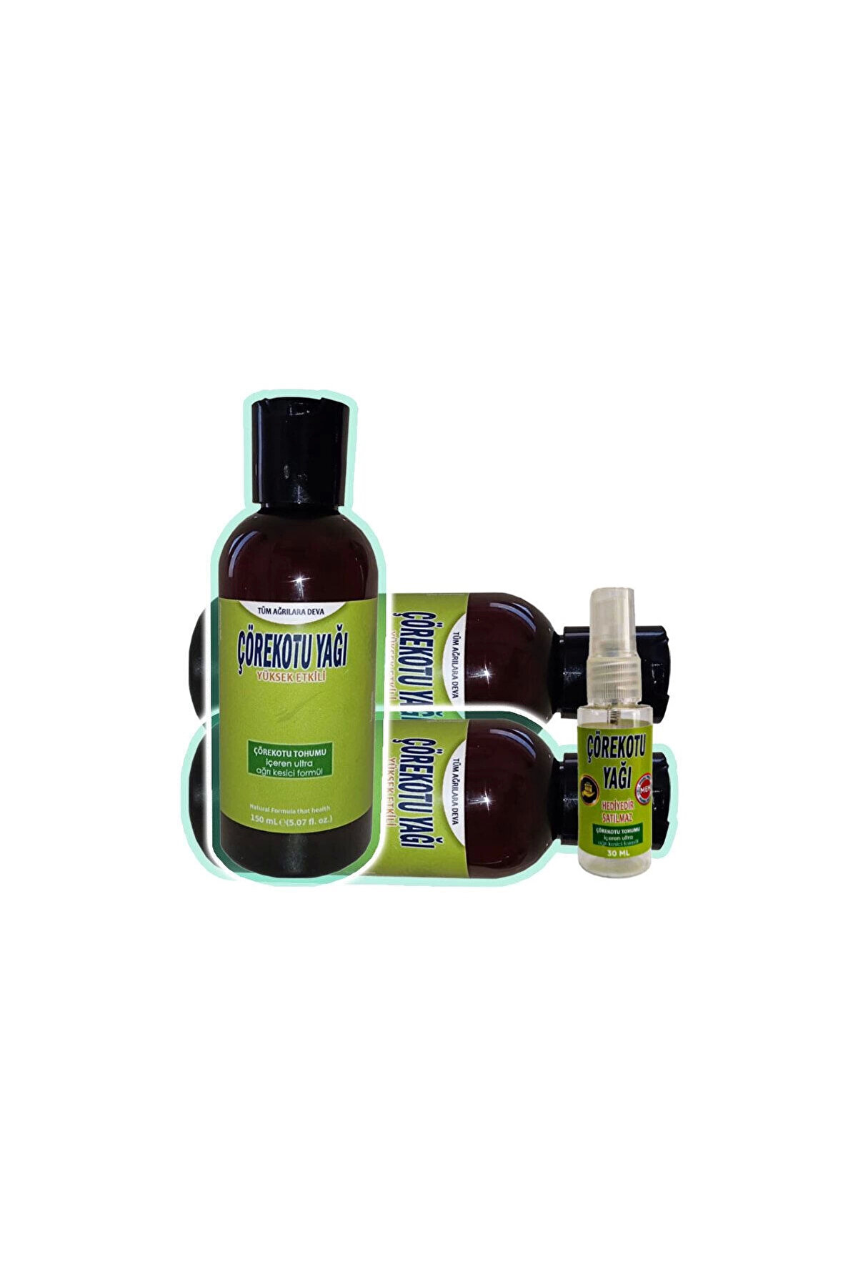 Adoil Çörek Otu Rahatlatıcı Mesaj Bakım Yağı 3x150 ml+Çörek Otu 30 ml Yağ ile