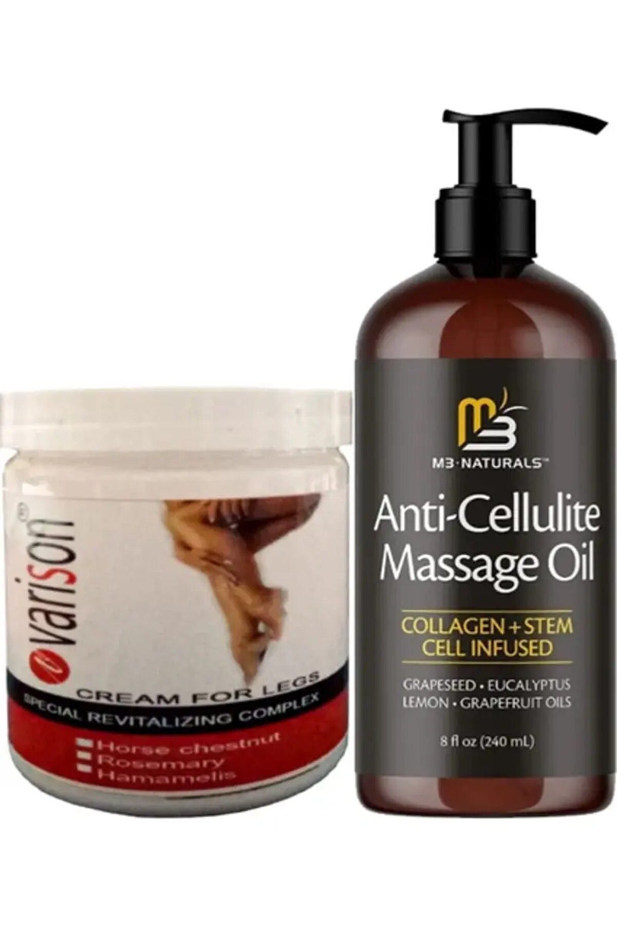 Adoil Varison 200 ml Kremi + Anti-Cellulite Massage Oil 240 ml Masaj Yağı