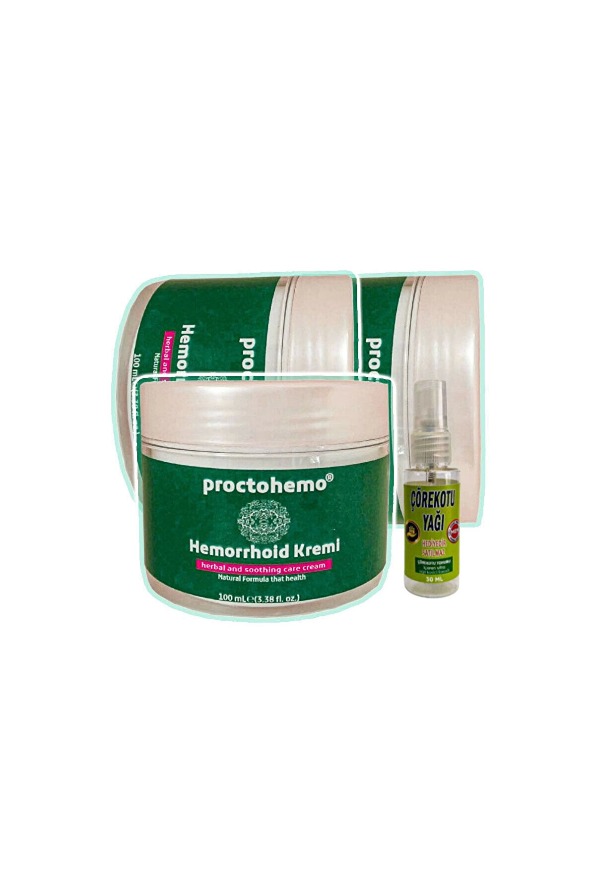 Adoil Proctohemo Rahatlatıcı Masaj Bakım Kremi 3x100 ml+30 ml Çörek Otu Yağ ile