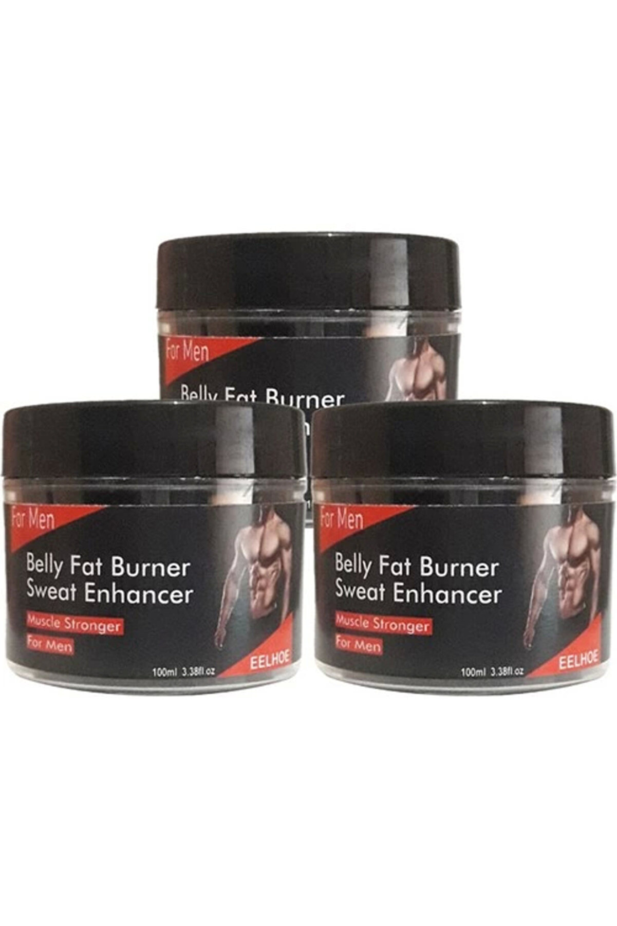 Adoil Eelhoe Belly 3'lü Adet Sweat Enhancer Erkeklere Özel Kremi 100 ml