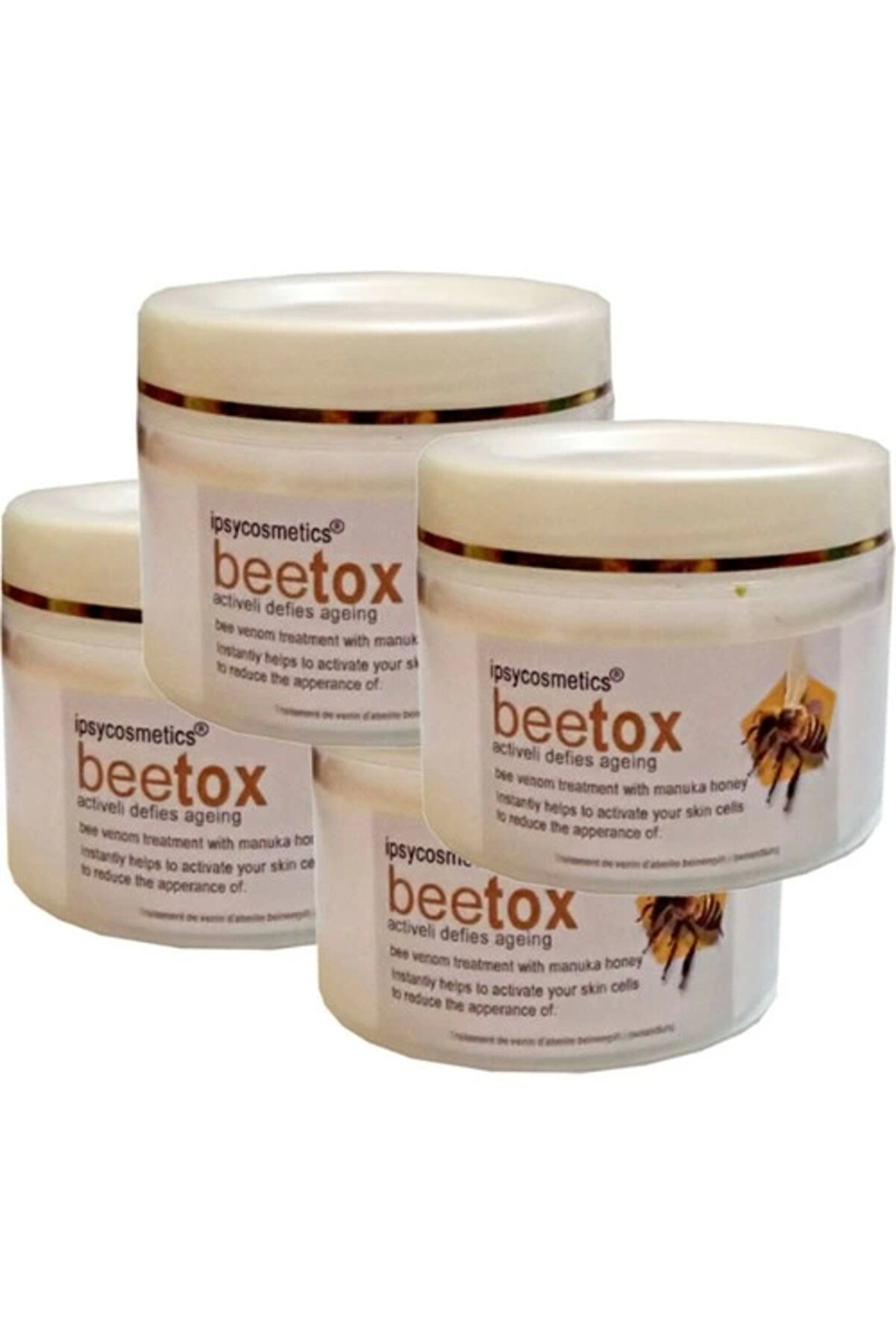 Adoil İpsycosmetics Beetox Doğal Arı Özü - Yüz Cilt Dekolte Boyun Kremi 100 ml x 4 adet