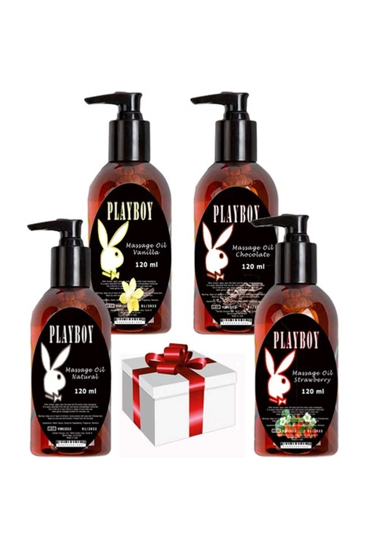 Three Brand Whi̇teni̇ng Cream 3 Adet Arnavut Kremi̇ 50Ml Aklık Kremi̇ Ile 120Ml Playboy Masaj Yağı