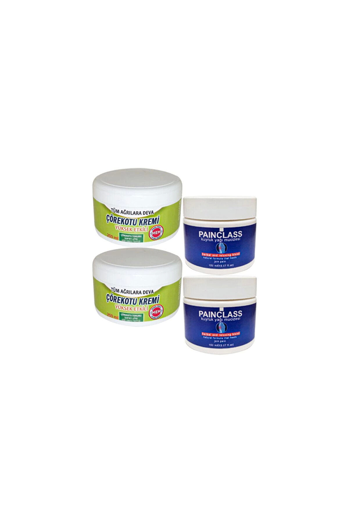 Adoil Çörek Otu Kremi XL Boy 2x200 ml +2x150 ml Kuyruk Yağı Kremi Painclass