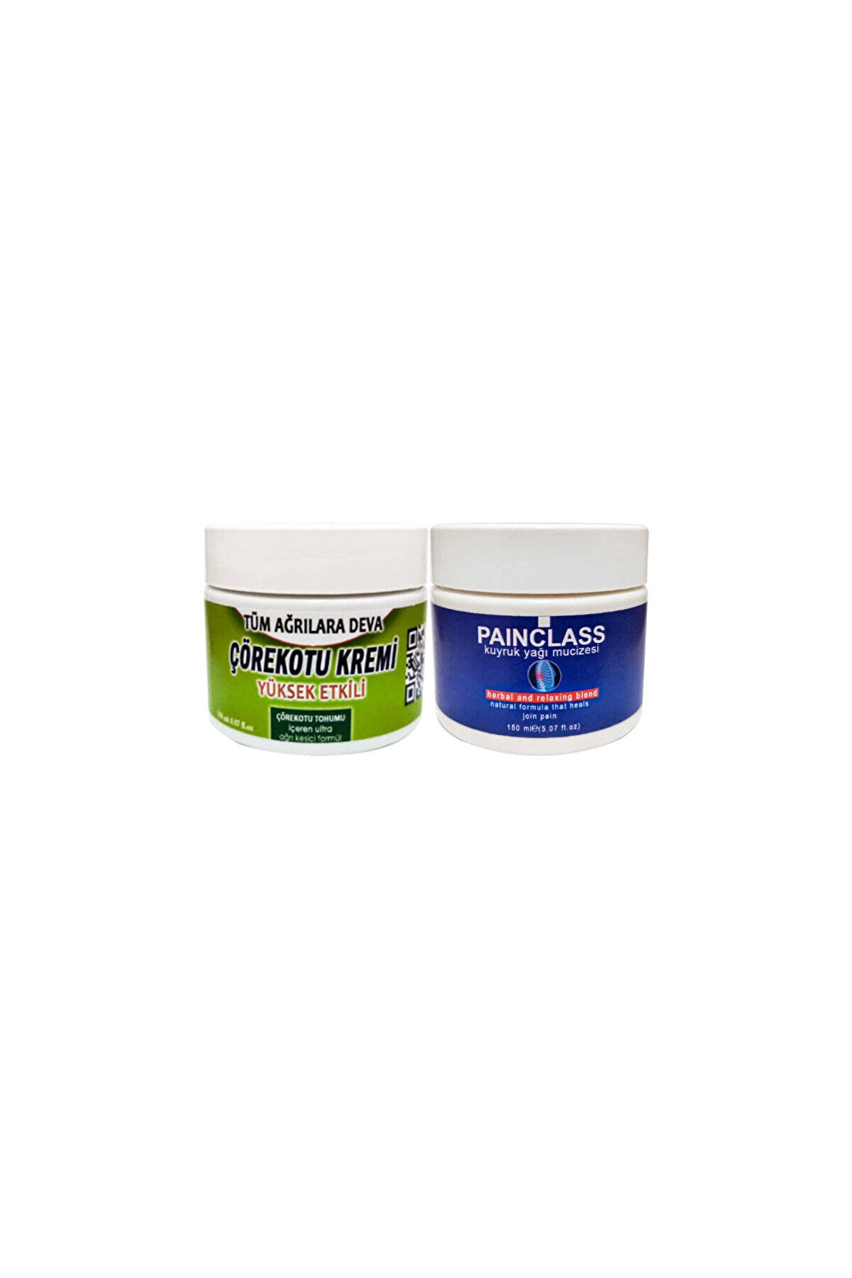 Adoil Çörek Otu Kremi Orta Boy 100 ml - Painclass 150 ml Kuyruk Yağı Kremi
