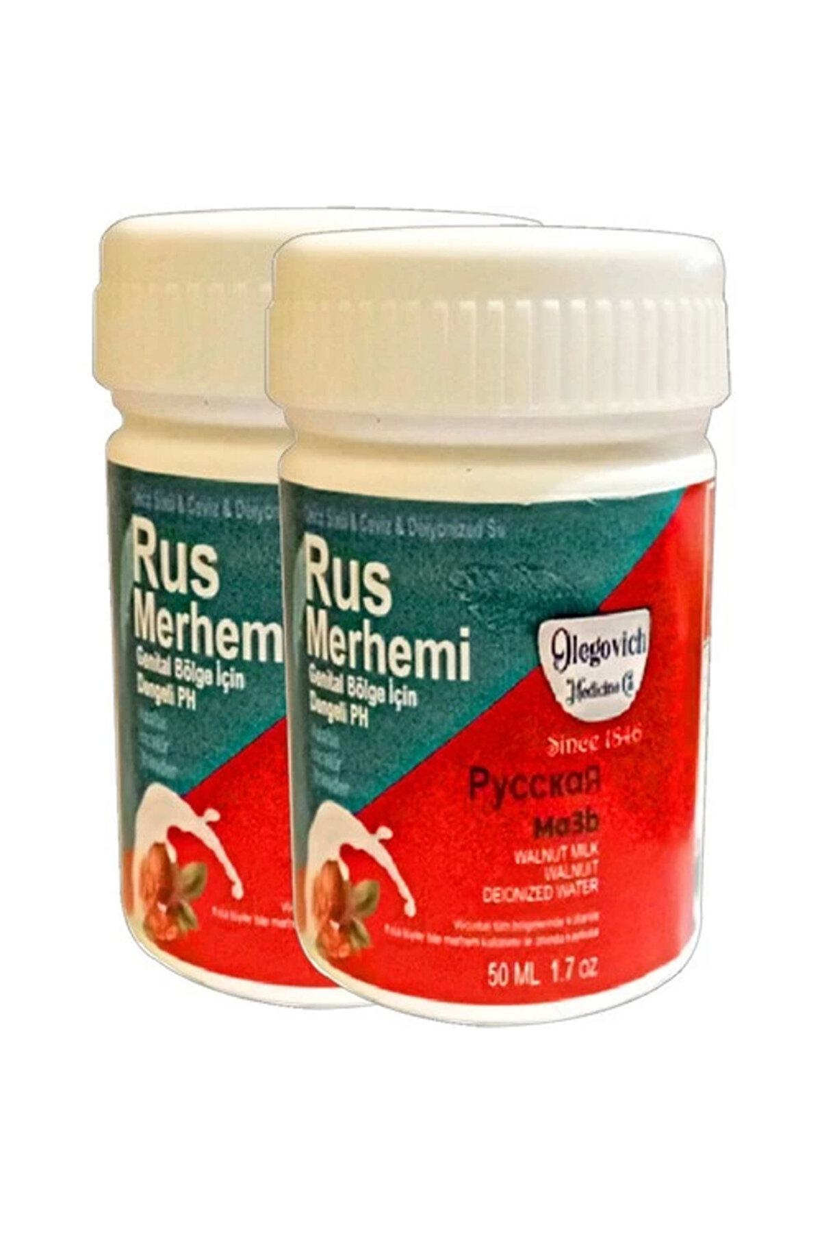 Adoi̇l Valnut Mi̇lk & Walnut Russ Merhemi̇ 2 Adet X 50 Ml Kadın Özel Yerler Tüylere Krem -