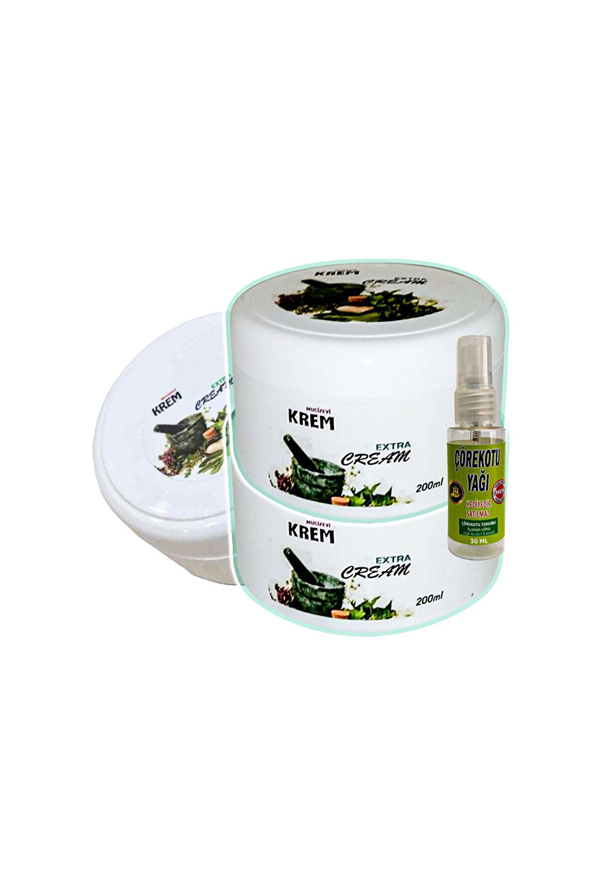 Adoil Mucizevi Krem Rahatlatıcı Bakım Masaj Kremi 3x125 ml+30 ml Çörek Otu Yağı ile