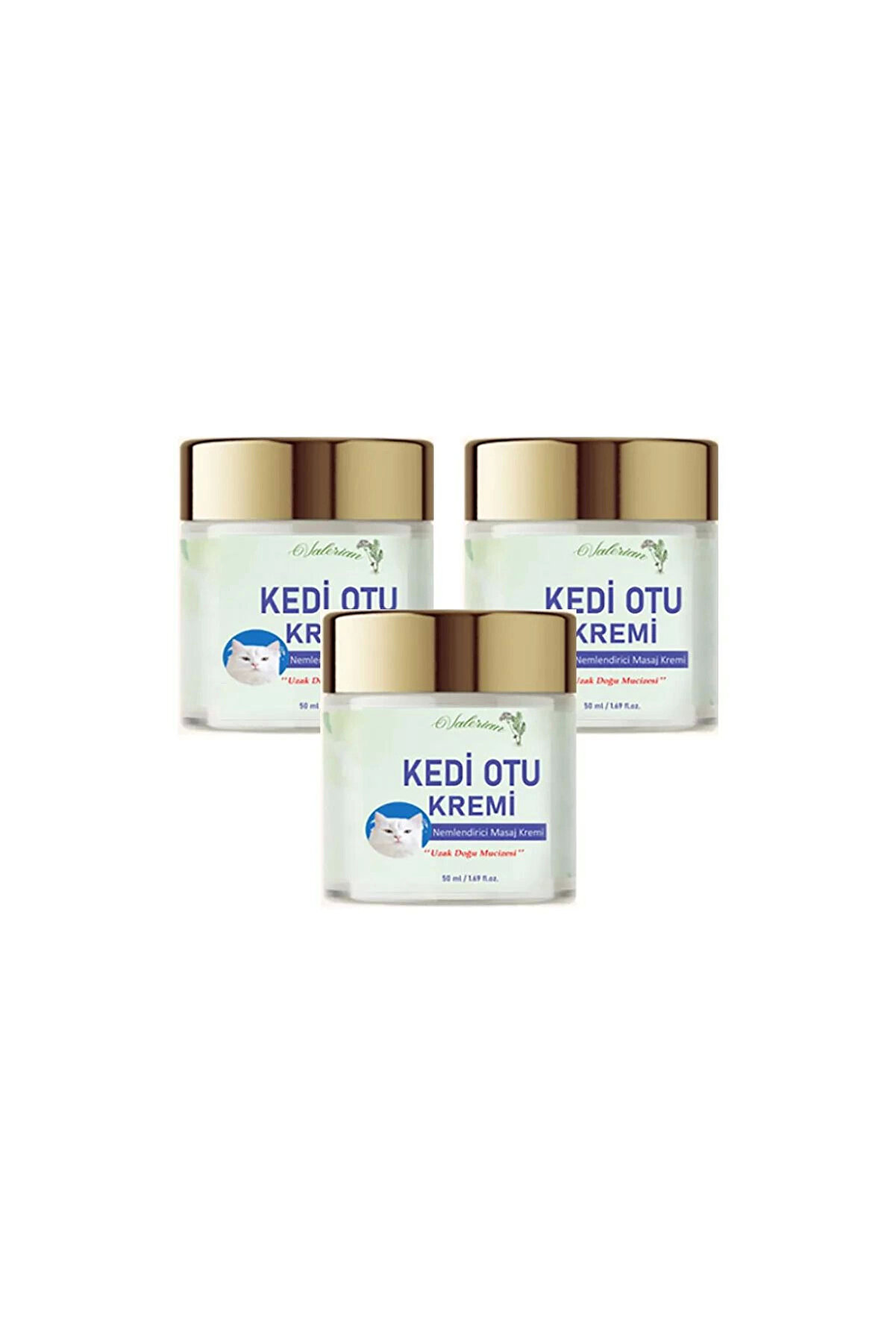 Adoil Kedi Otu Kremi Uzak Doğu Mucizesi Doğal Etkili Masaj Krem 50ml X 3 ADET