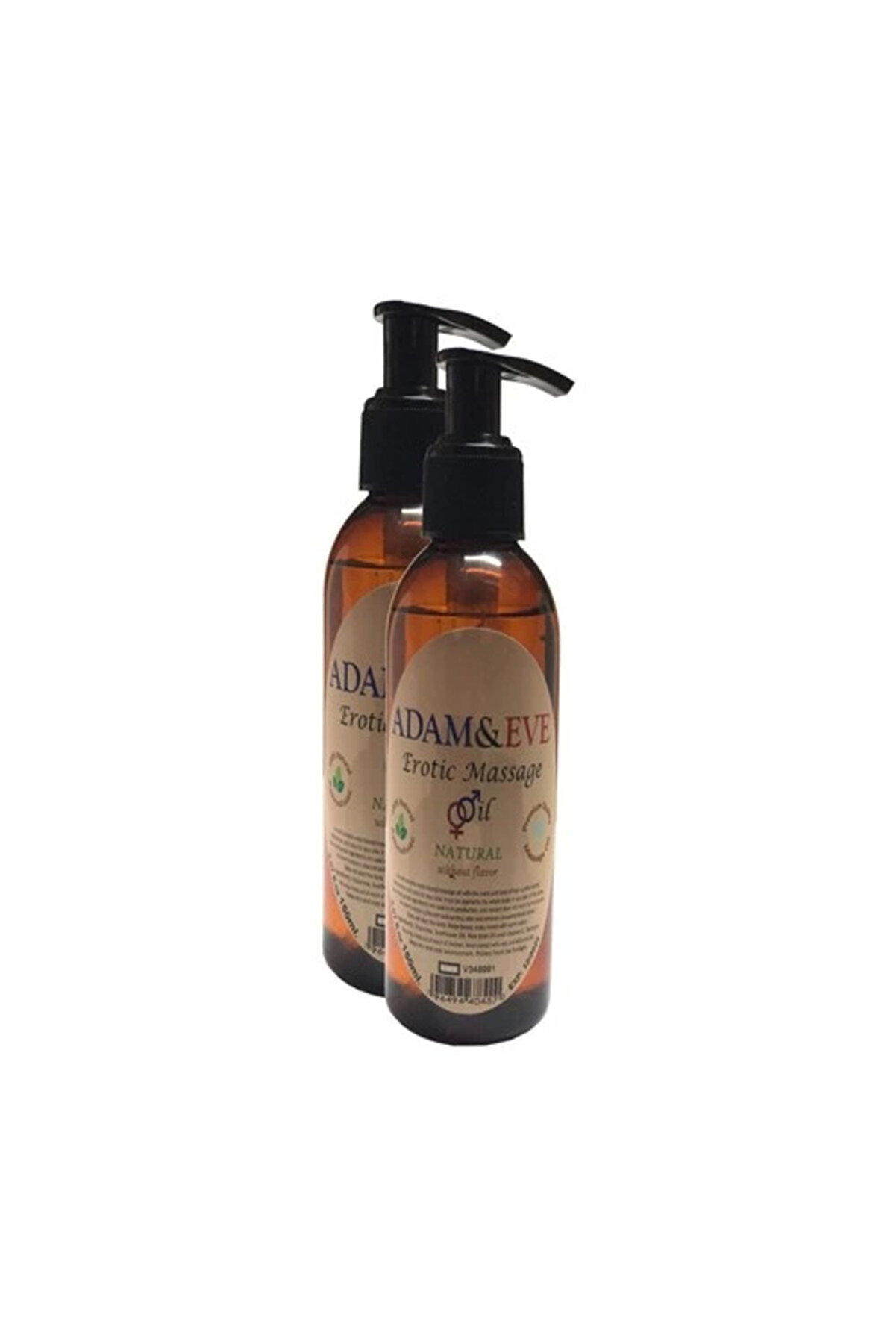 Adoil Adam&eerkeklere Kadınlara Özel Sade Vücut Masaj Yağı Pure Edible Massage Oil 125ml 2 Adet