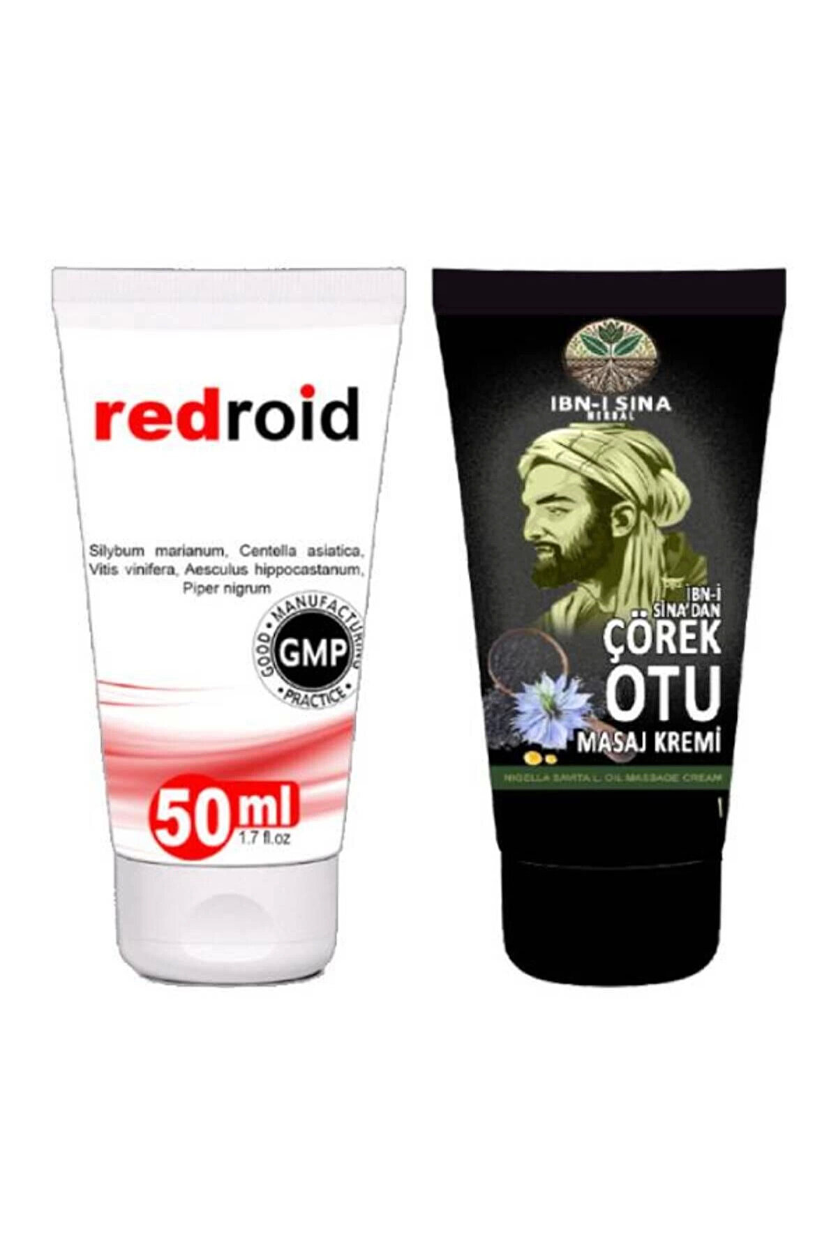 Adoil Redroid Rahatlatıcı Bakım Kremi 50 ml+İbn-i Sina Çörek Otu Kremi 50 ml
